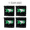 YouTheFan NCAA North Dakota Fighting Hawk Cornhole Bags - 4PK - Black - Sports Collectibles, Sports Memorabilia, Sports Fan Shop, Sports Gifts