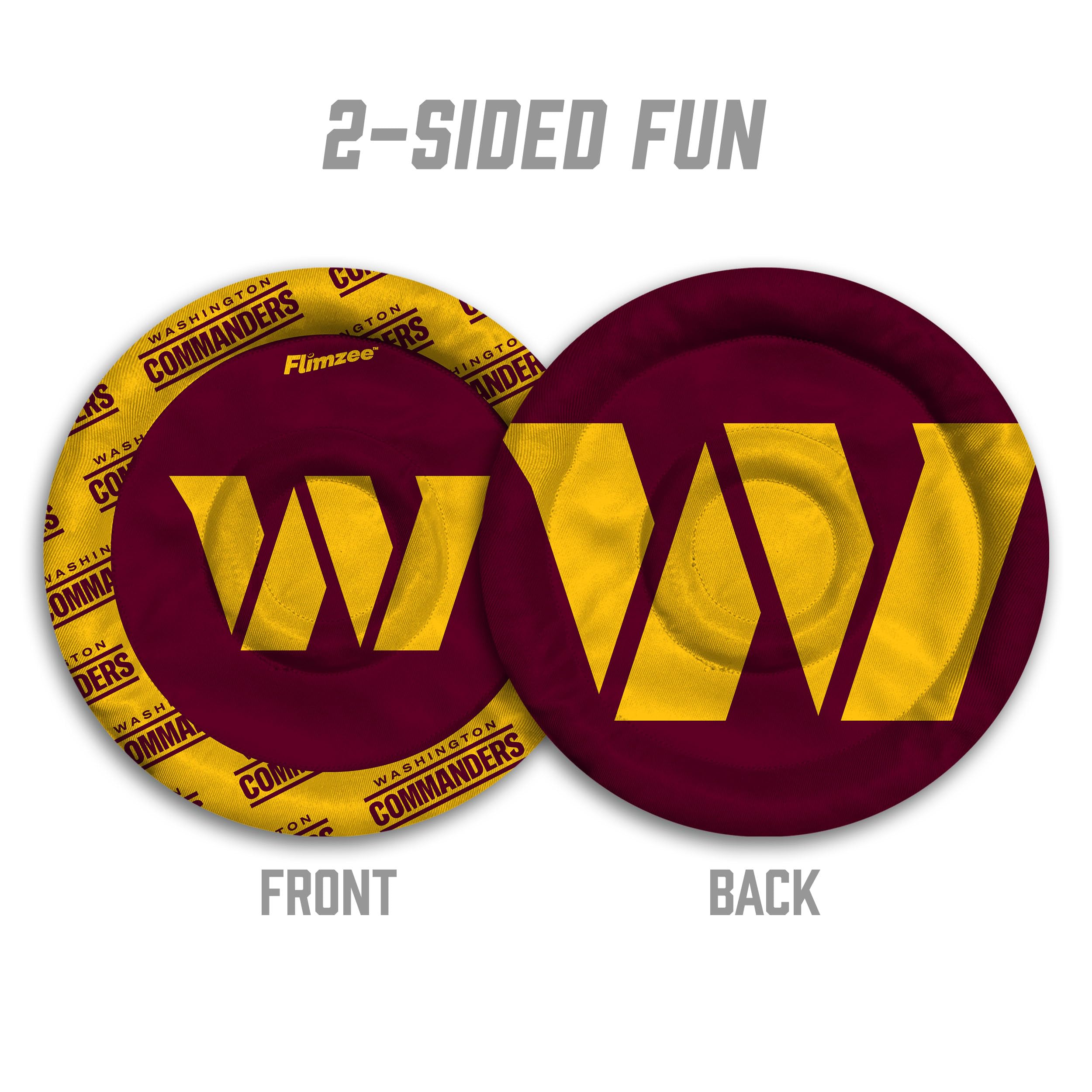 YouTheFan NFL Washington Commanders Flimzee Bean-Bag Flying Disc - Sports Collectibles, Sports Memorabilia, Sports Fan Shop, Sports Gifts