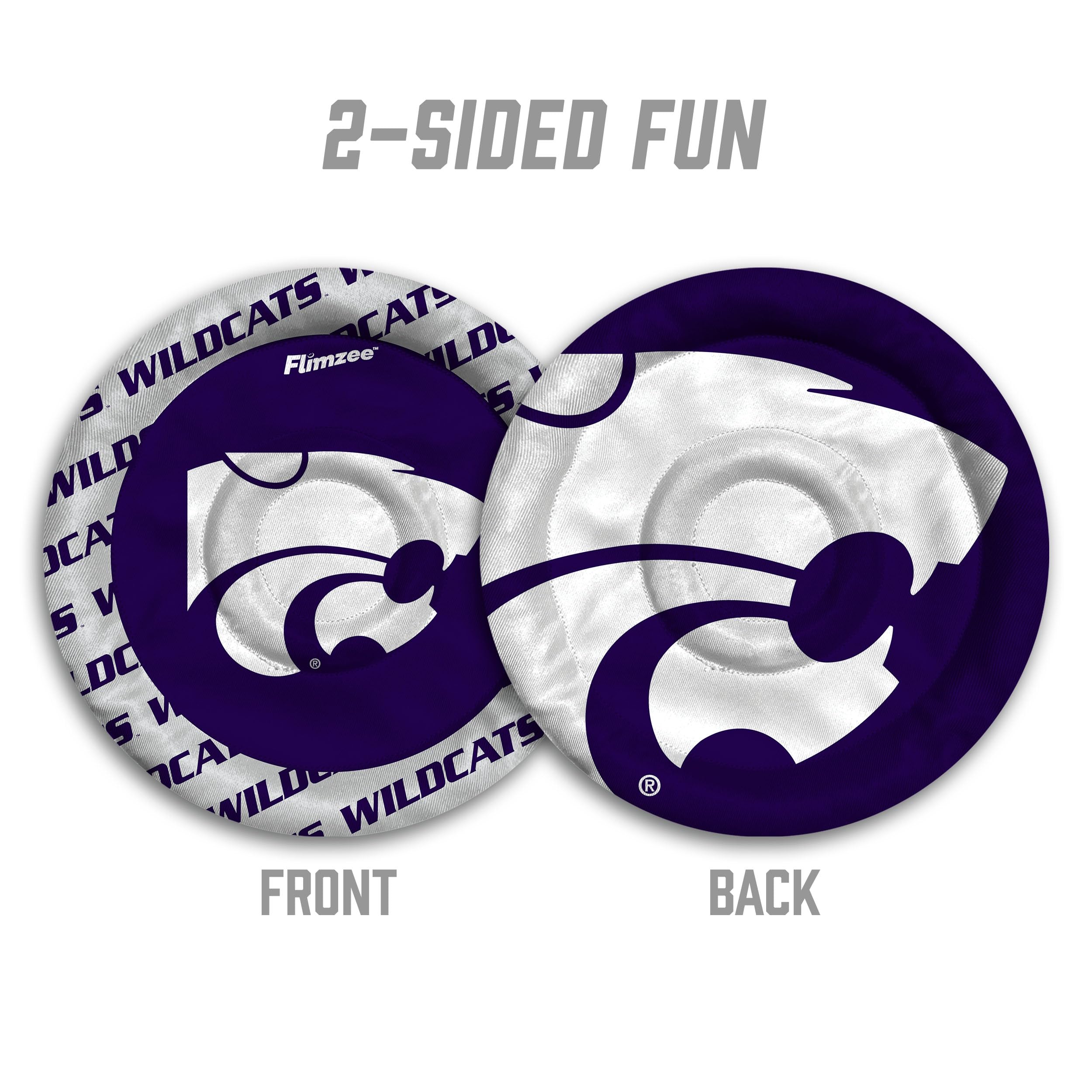 YouTheFan NCAA Kansas State Wildcats Flimzee Bean-Bag Flying Disc - Sports Collectibles, Sports Memorabilia, Sports Fan Shop, Sports Gifts