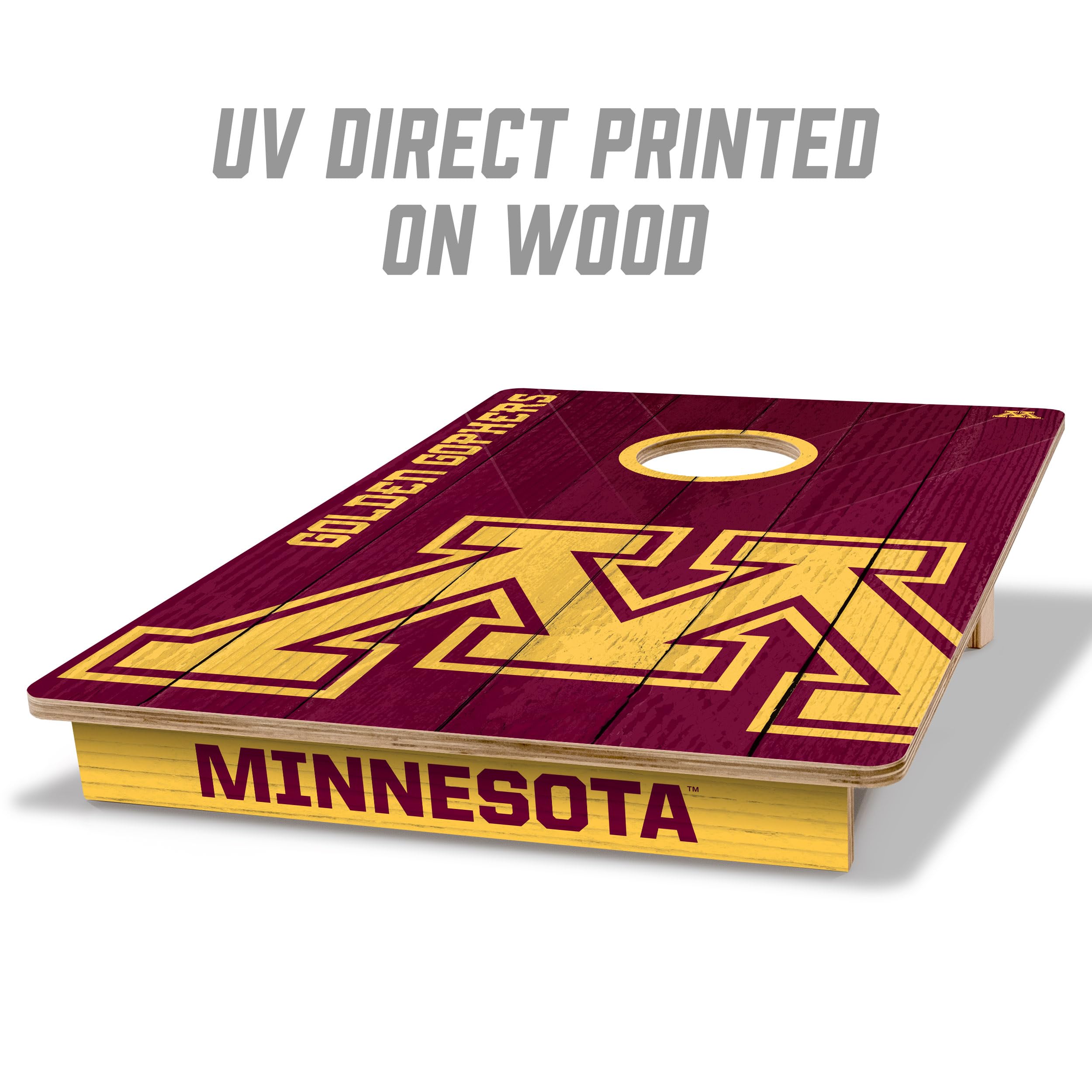 YouTheFan NCAA Minnesota Golden Gophers 2’ x 3’ Wood Cornhole Game with Logo Bags - Sports Collectibles, Sports Memorabilia, Sports Fan Shop, Sports Gifts