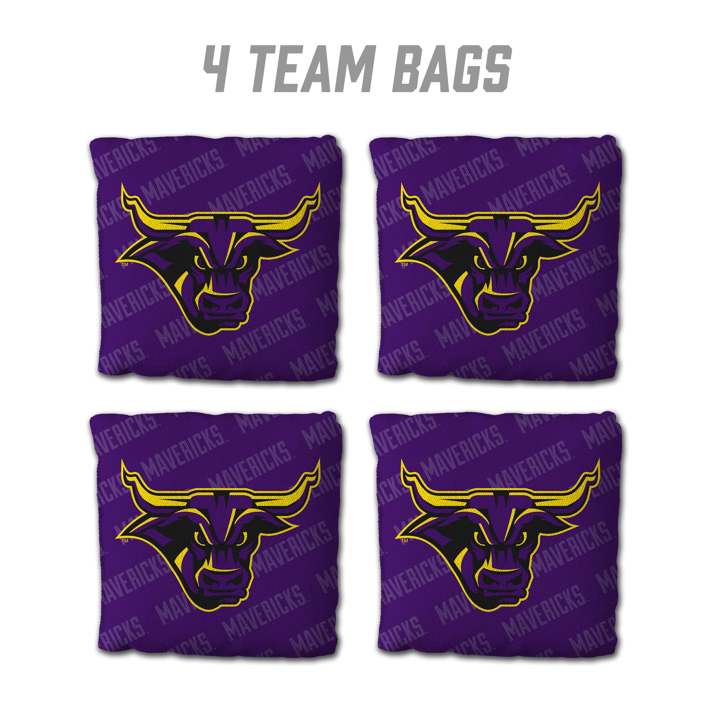 YouTheFan NCAA Minnesota State Mavericks Cornhole Bags - 4PK - Purple - Sports Collectibles, Sports Memorabilia, Sports Fan Shop, Sports Gifts