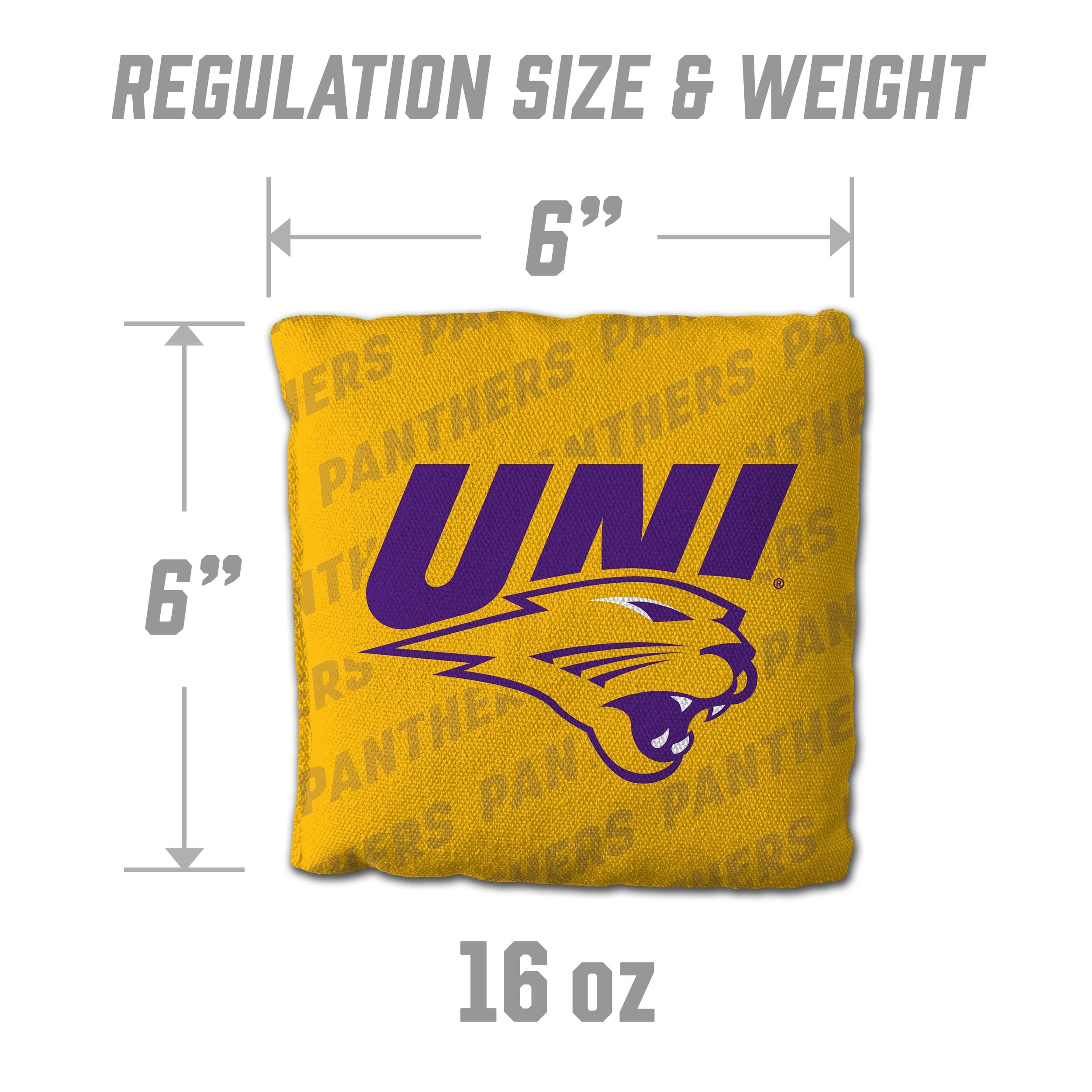 YouTheFan NCAA Northern Iowa Panthers Cornhole Bags - 4PK - Yellow - Sports Collectibles, Sports Memorabilia, Sports Fan Shop, Sports Gifts