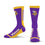 For Bare Feet NFL MINNESOTA VIKINGS MVP Crew Sock Team Color Large - Sports Gifts, Sports Memorabilia, Sports Collectibles, Fan Shop