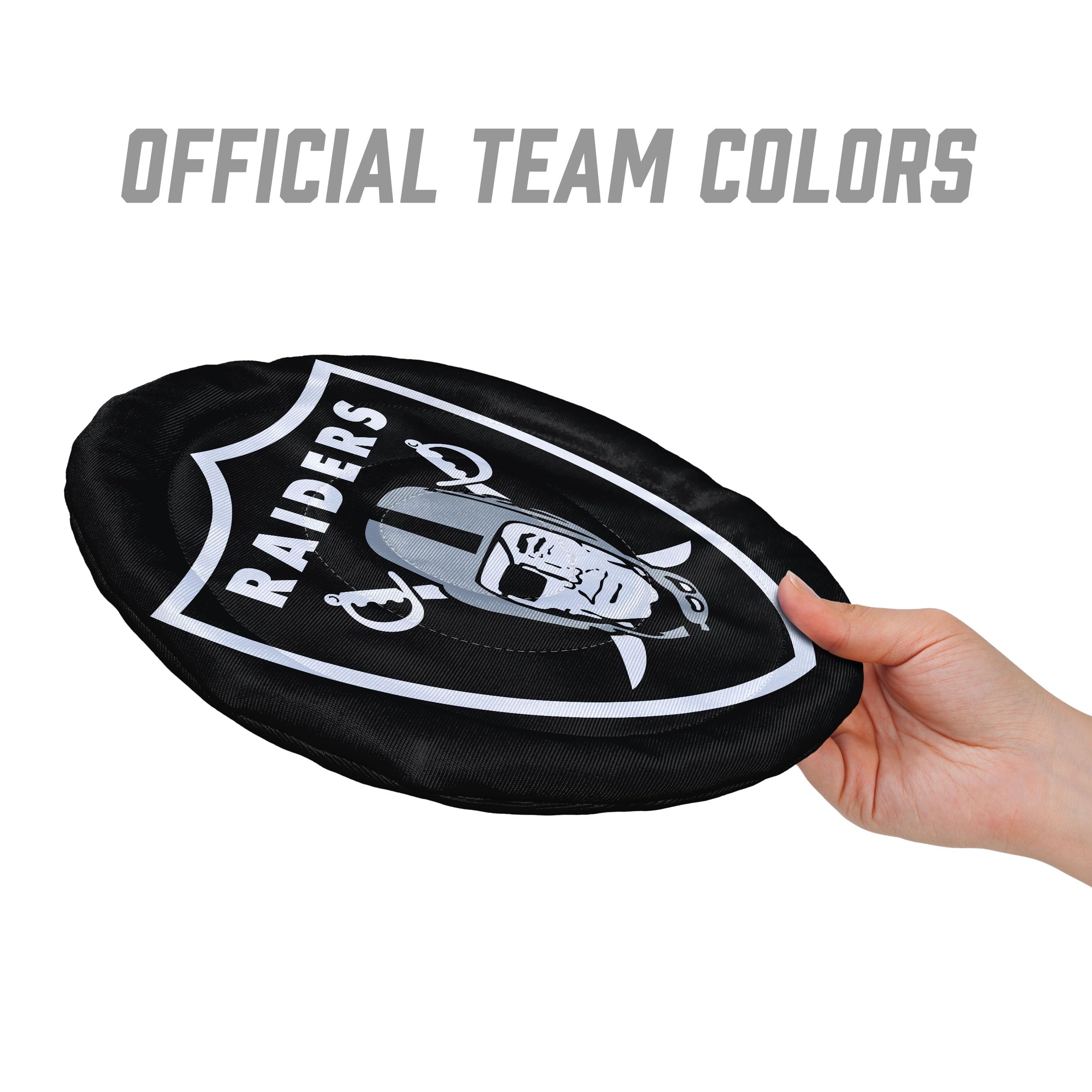 YouTheFan NFL Las Vegas Raiders Flimzee Bean-Bag Flying Disc - Sports Collectibles, Sports Memorabilia, Sports Fan Shop, Sports Gifts