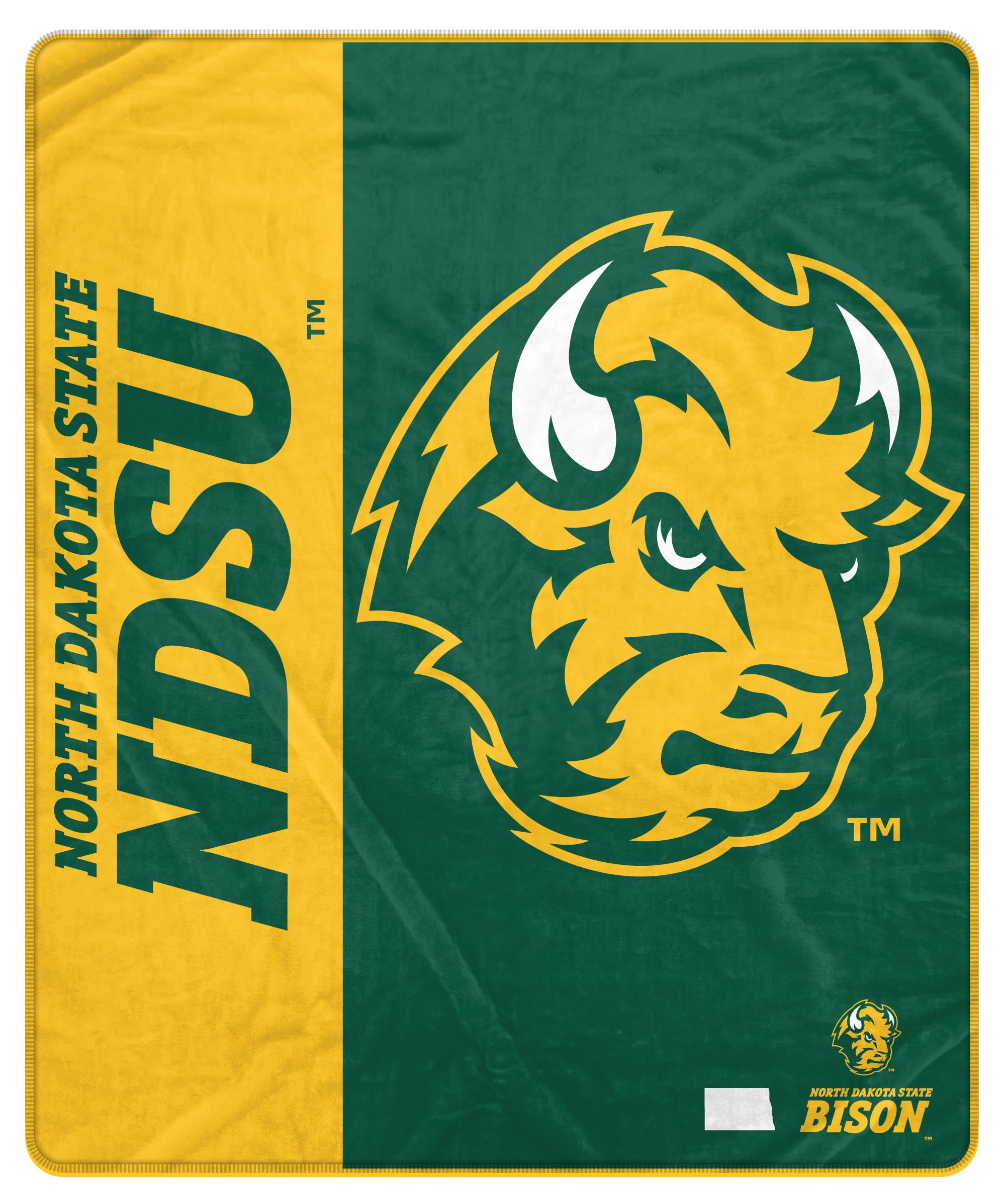 Proformance Home NCAA North Dakota State Bisons Endzone Ultra Soft Tailgate Throw - Sports Gifts, Sports Memorabilia, Sports Collectibles, Fan Shop