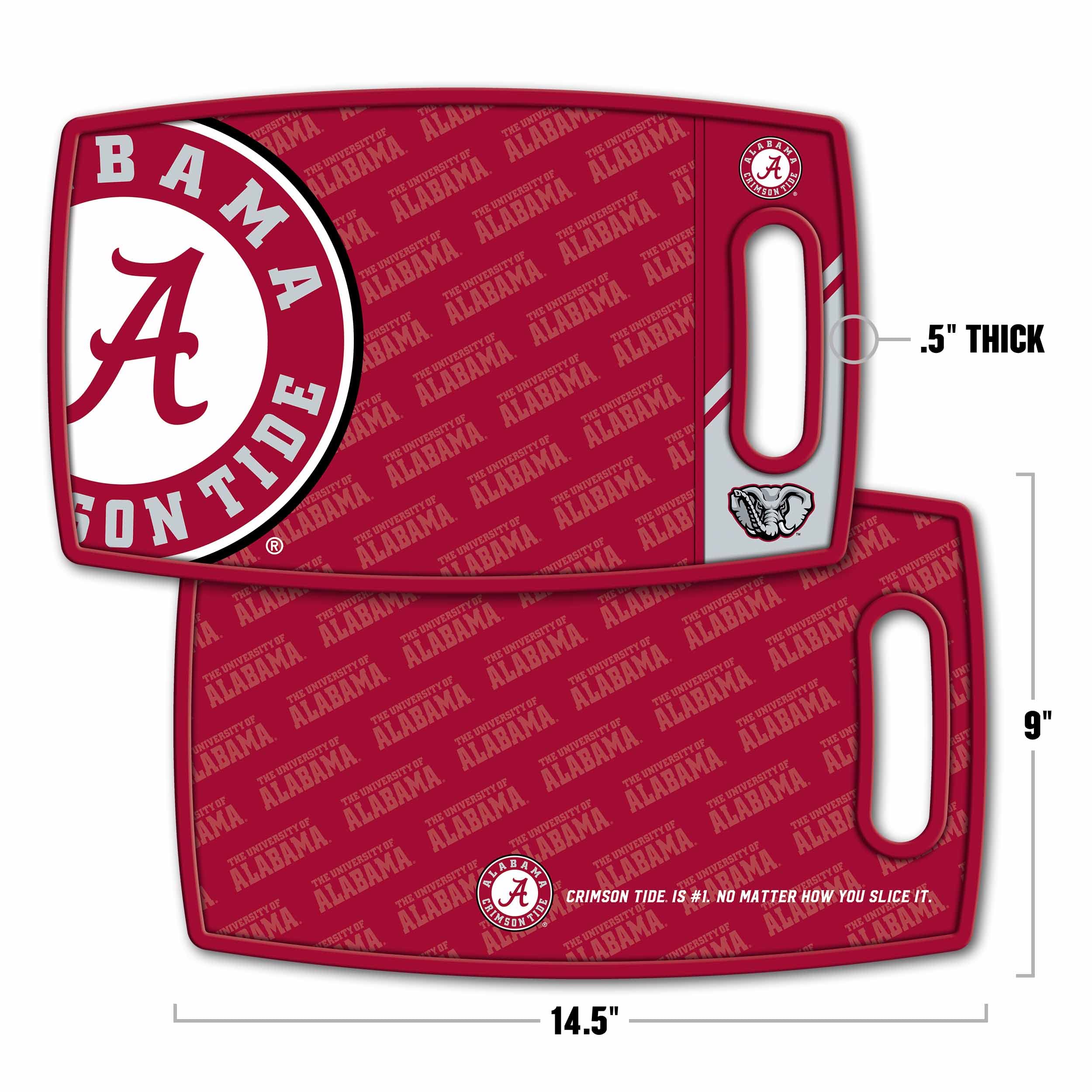 YouTheFan NCAA Alabama Crimson Tide Logo Series Cutting Board, Team Colors - Sports Collectibles, Sports Memorabilia, Sports Fan Shop, Sports Gifts