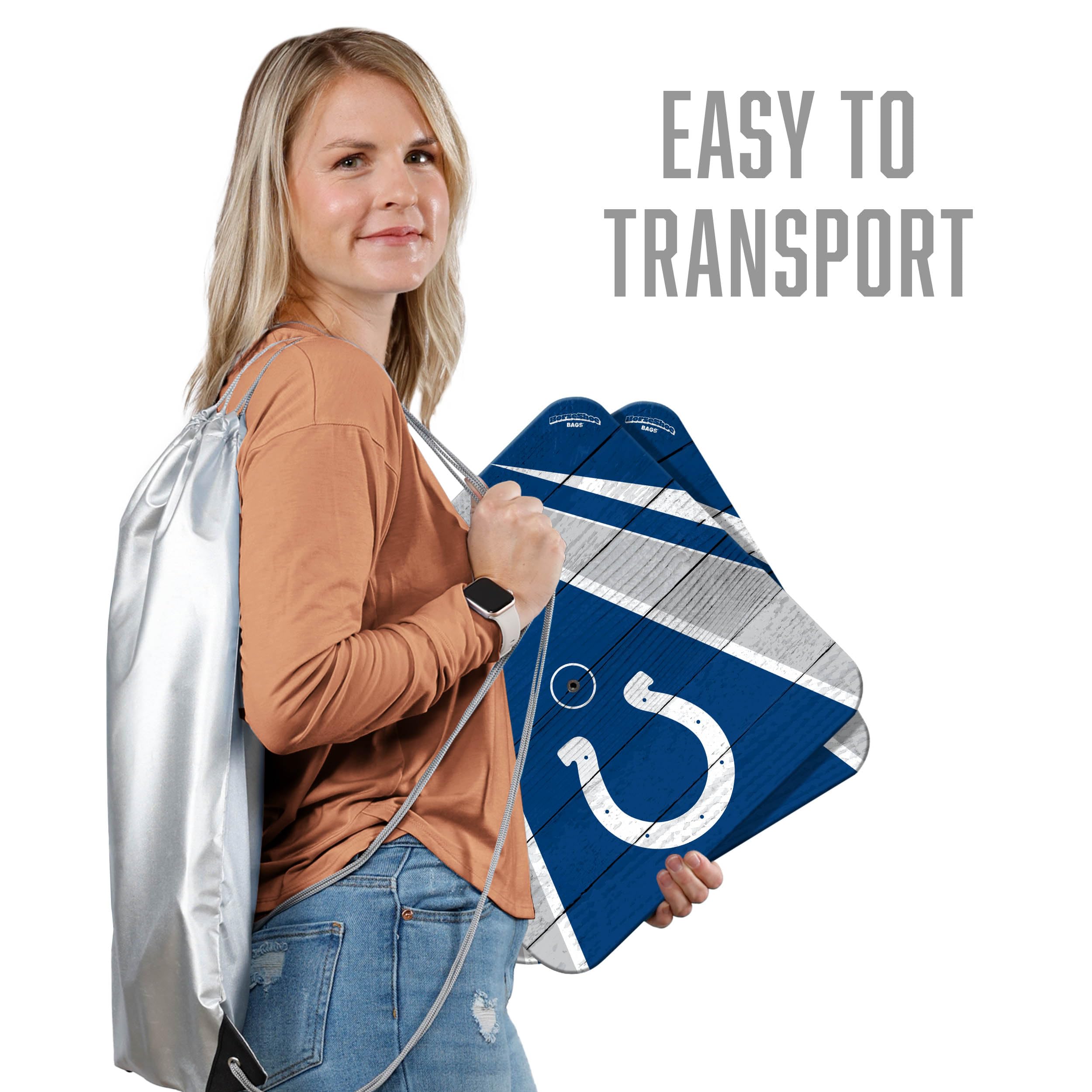YouTheFan NFL Indianapolis Colts Horseshoe Bags Game - Sports Collectibles, Sports Memorabilia, Sports Fan Shop, Sports Gifts