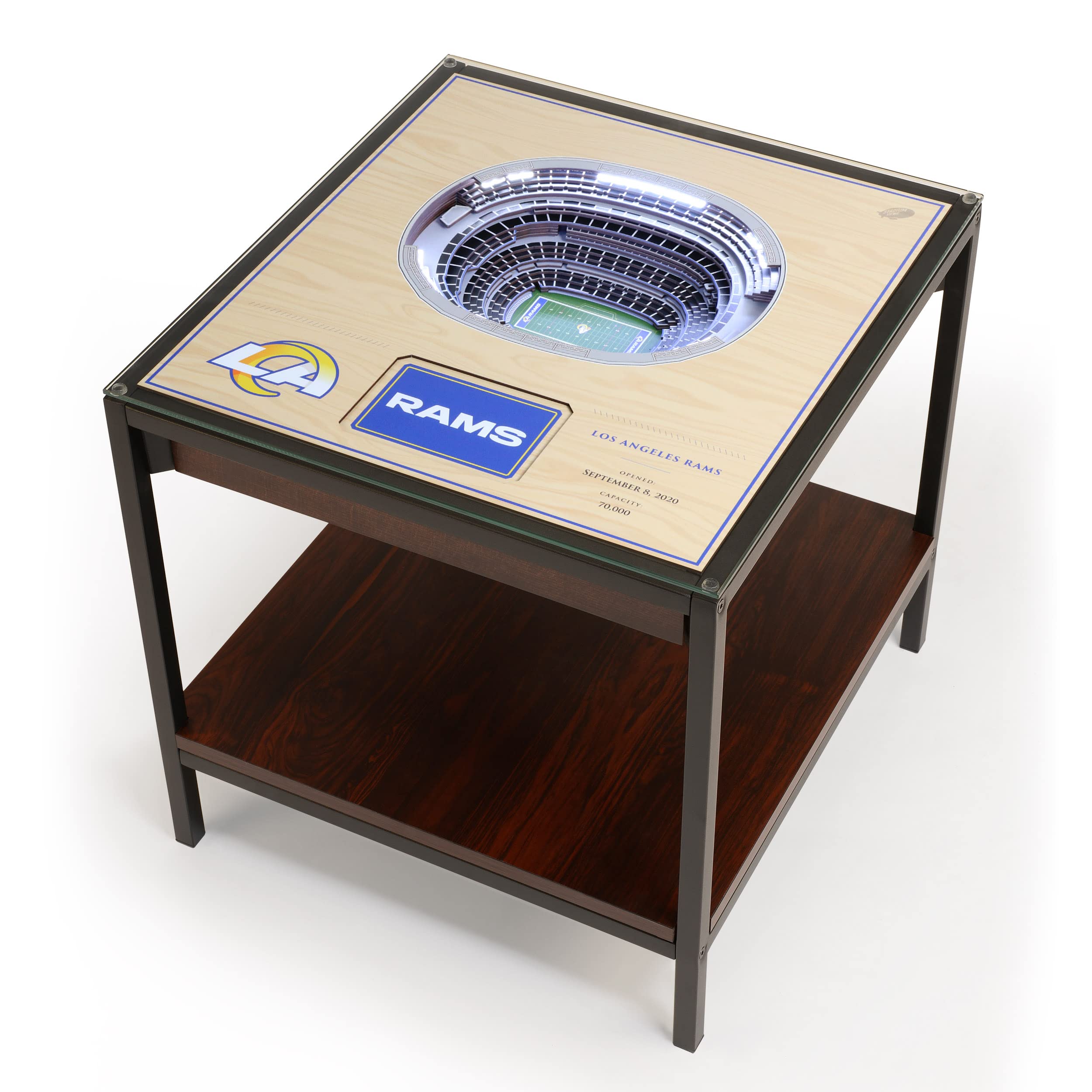 YouTheFan NFL Los Angeles Rams 25-Layer StadiumViews Lighted End Table - SoFi Stadium - Sports Collectibles, Sports Memorabilia, Sports Fan Shop, Sports Gifts