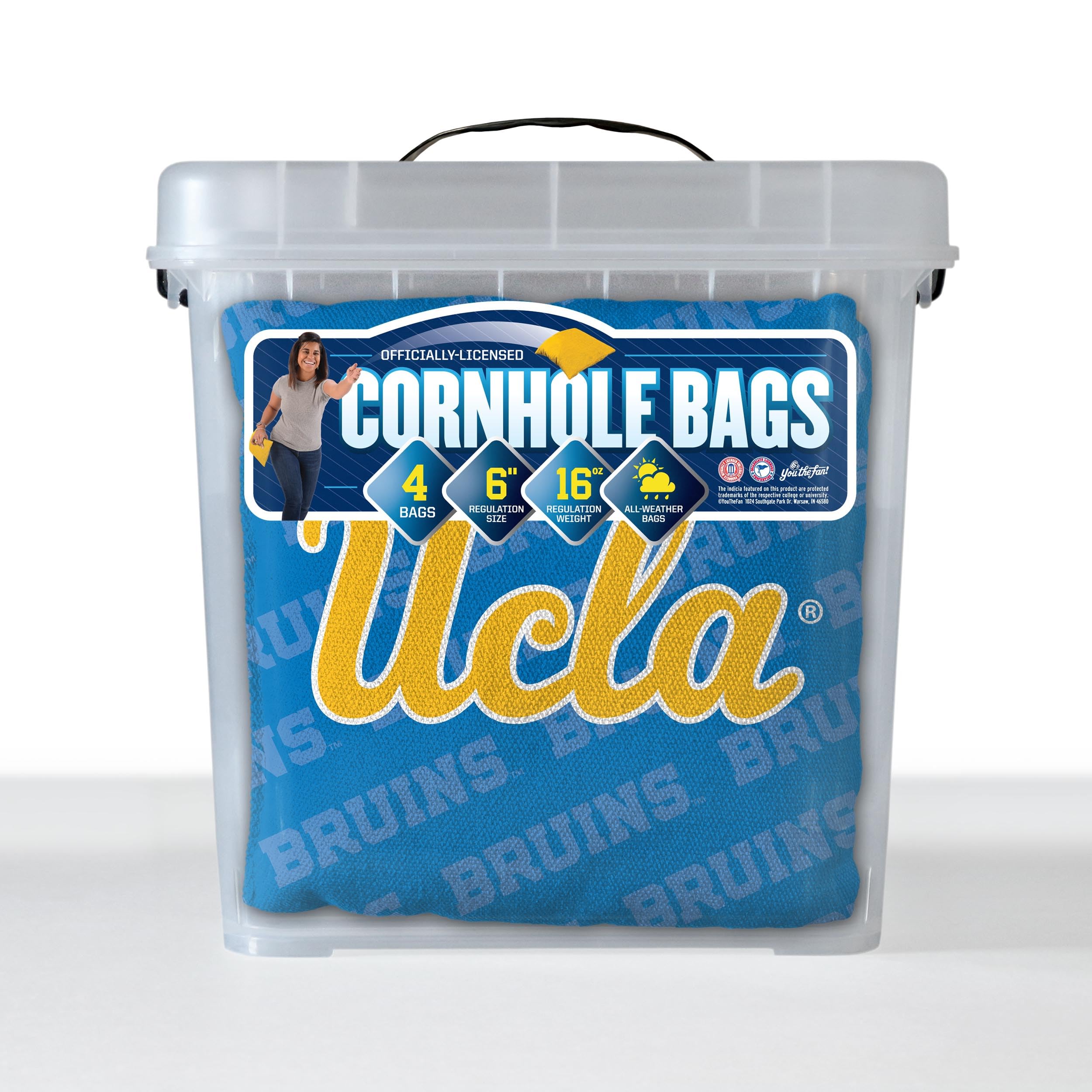 YouTheFan NCAA UCLA Bruins Cornhole Bags - 4PK - Blue - Sports Collectibles, Sports Memorabilia, Sports Fan Shop, Sports Gifts