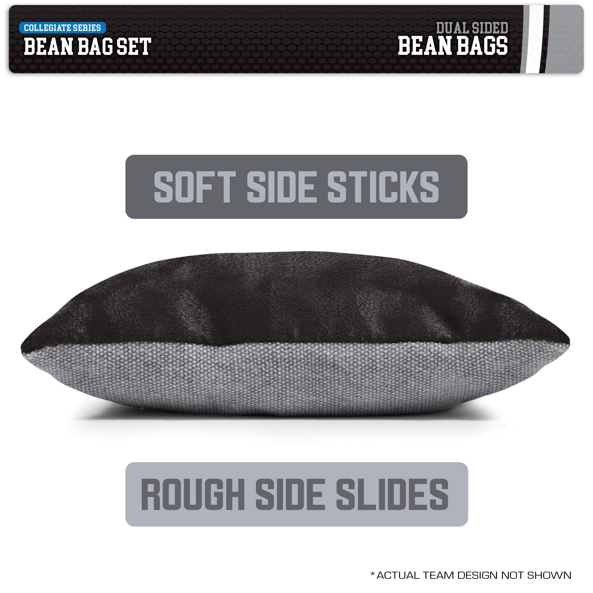 Wild Sports NCAA Mississippi Rebels 8pk Dual Sided Bean Bags, Team Color - Sports Collectibles, Sports Memorabilia, Sports Fan Shop, Sports Gifts