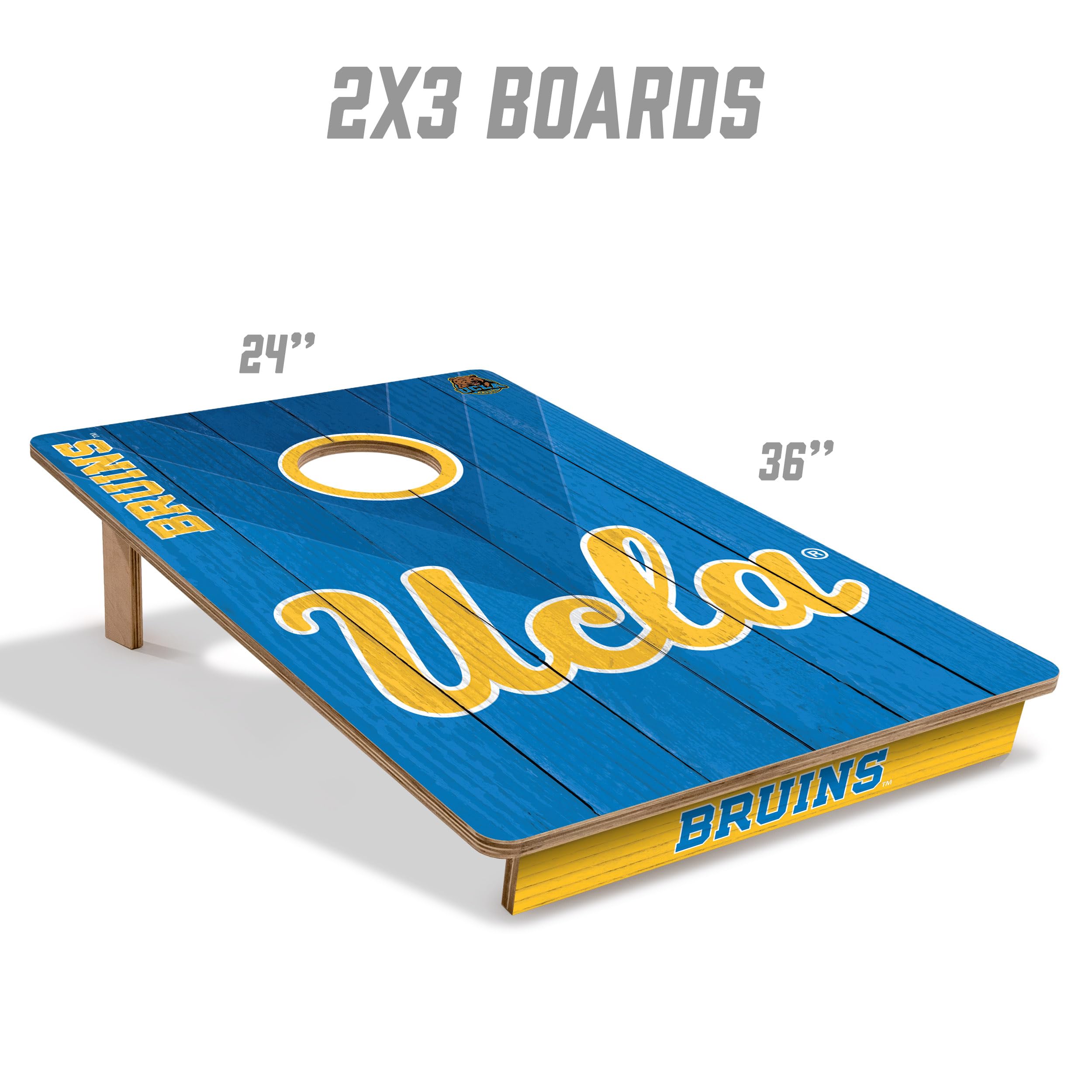 YouTheFan NCAA UCLA Bruins 2’ x 3’ Wood Cornhole Game with Logo Bags - Sports Collectibles, Sports Memorabilia, Sports Fan Shop, Sports Gifts