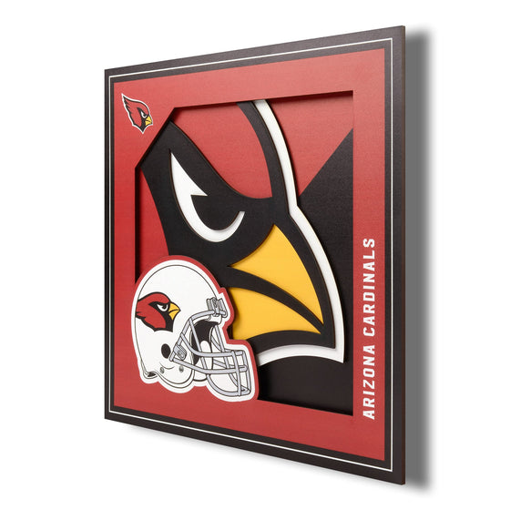 YouTheFan NFL Arizona Cardinals 3D Logo Series Wall Art - 12x12 - 757 Sports Collectibles