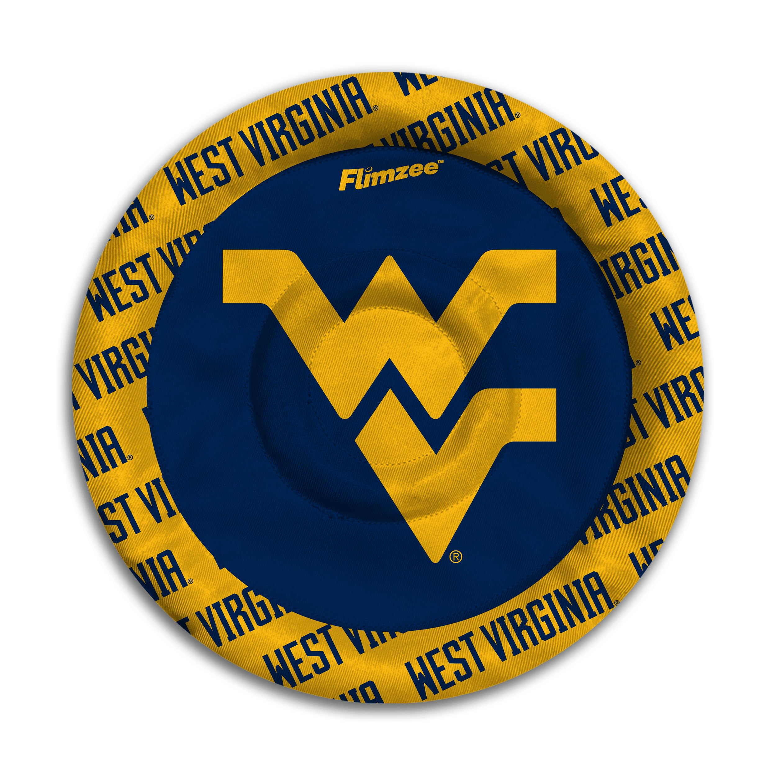 YouTheFan NCAA West Virginia Mountaineers Flimzee Bean-Bag Flying Disc - Sports Collectibles, Sports Memorabilia, Sports Fan Shop, Sports Gifts