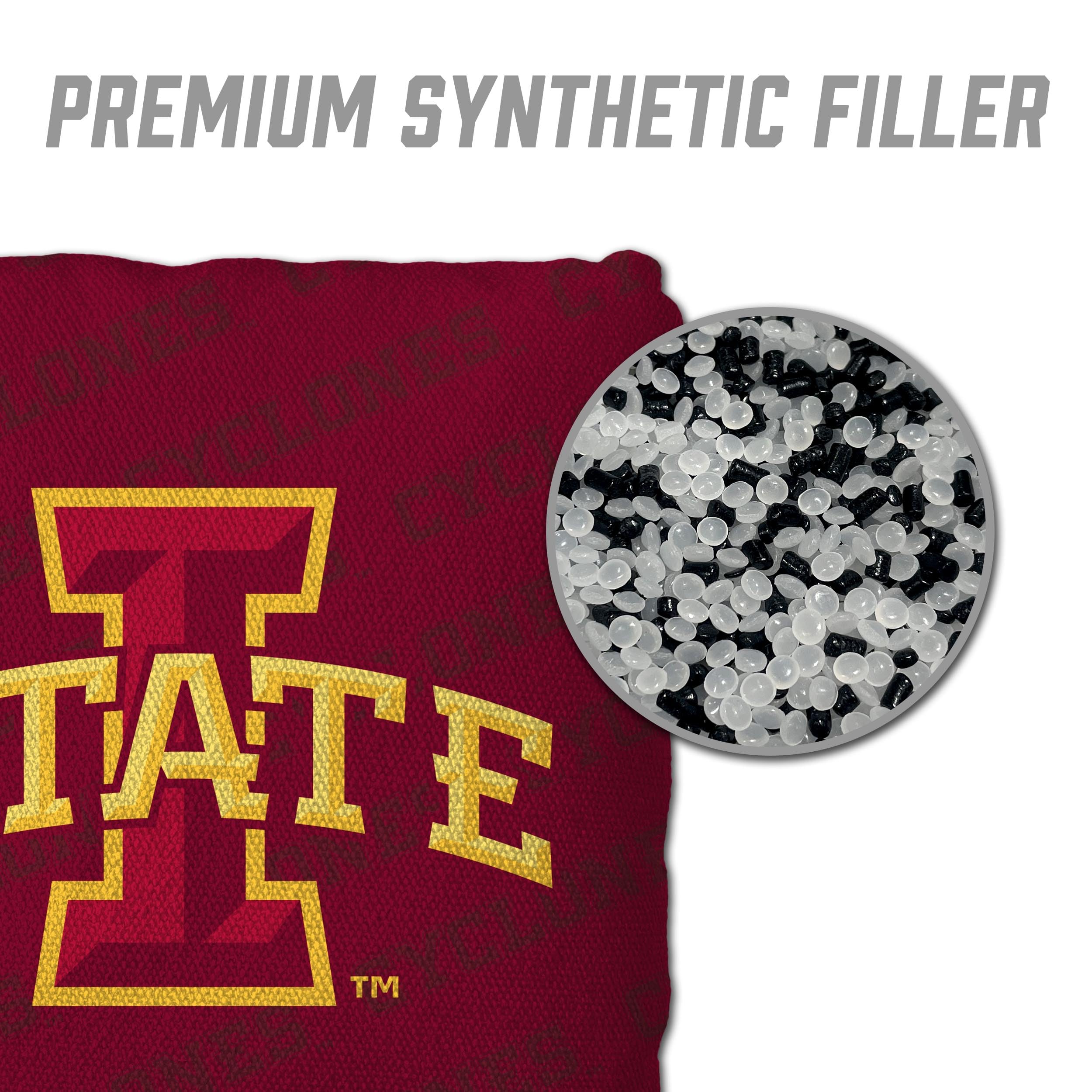YouTheFan NCAA Iowa State Cyclones Cornhole Bags - 4PK - Maroon - Sports Collectibles, Sports Memorabilia, Sports Fan Shop, Sports Gifts