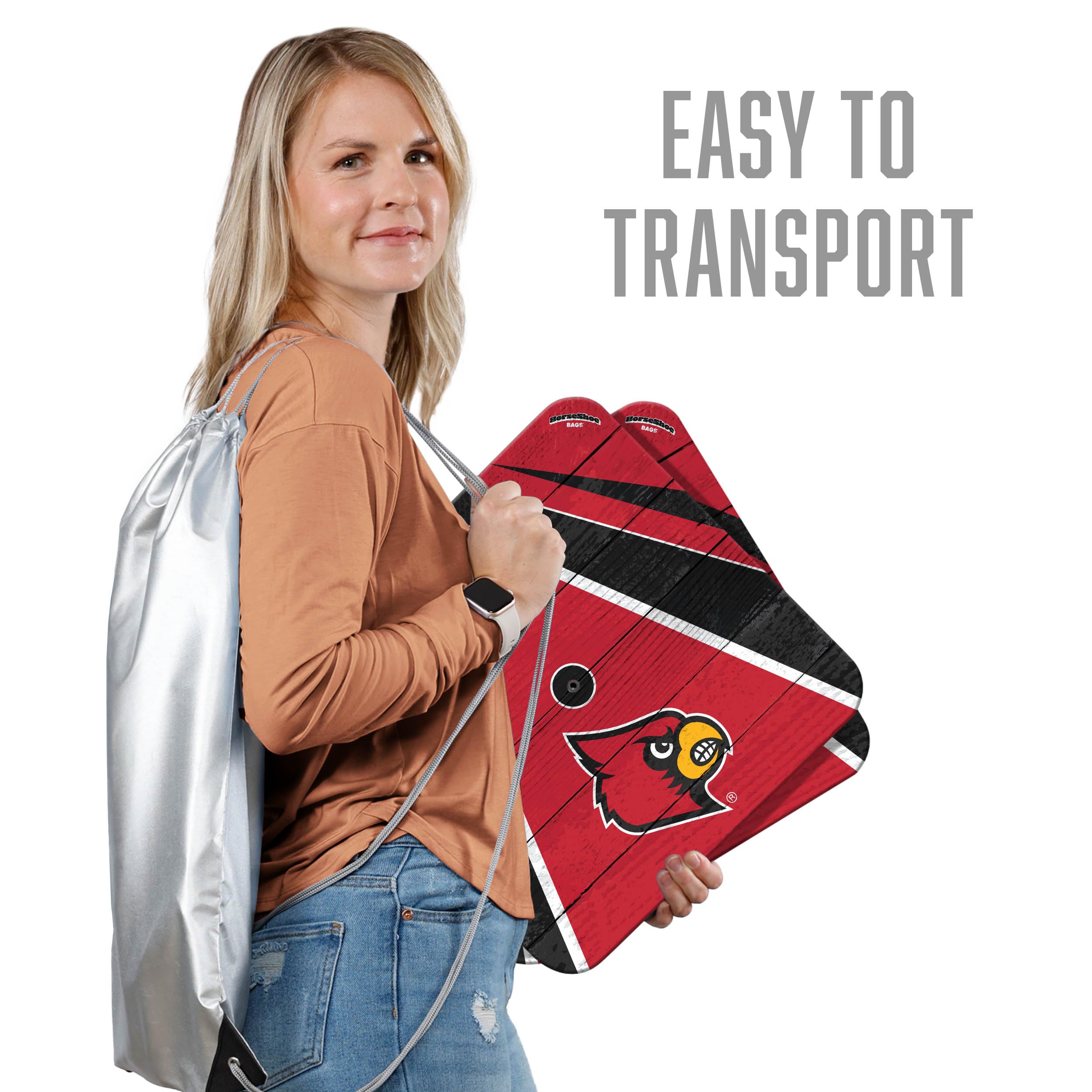 YouTheFan NCAA Louisville Cardinals Horseshoe Bags - Sports Collectibles, Sports Memorabilia, Sports Fan Shop, Sports Gifts