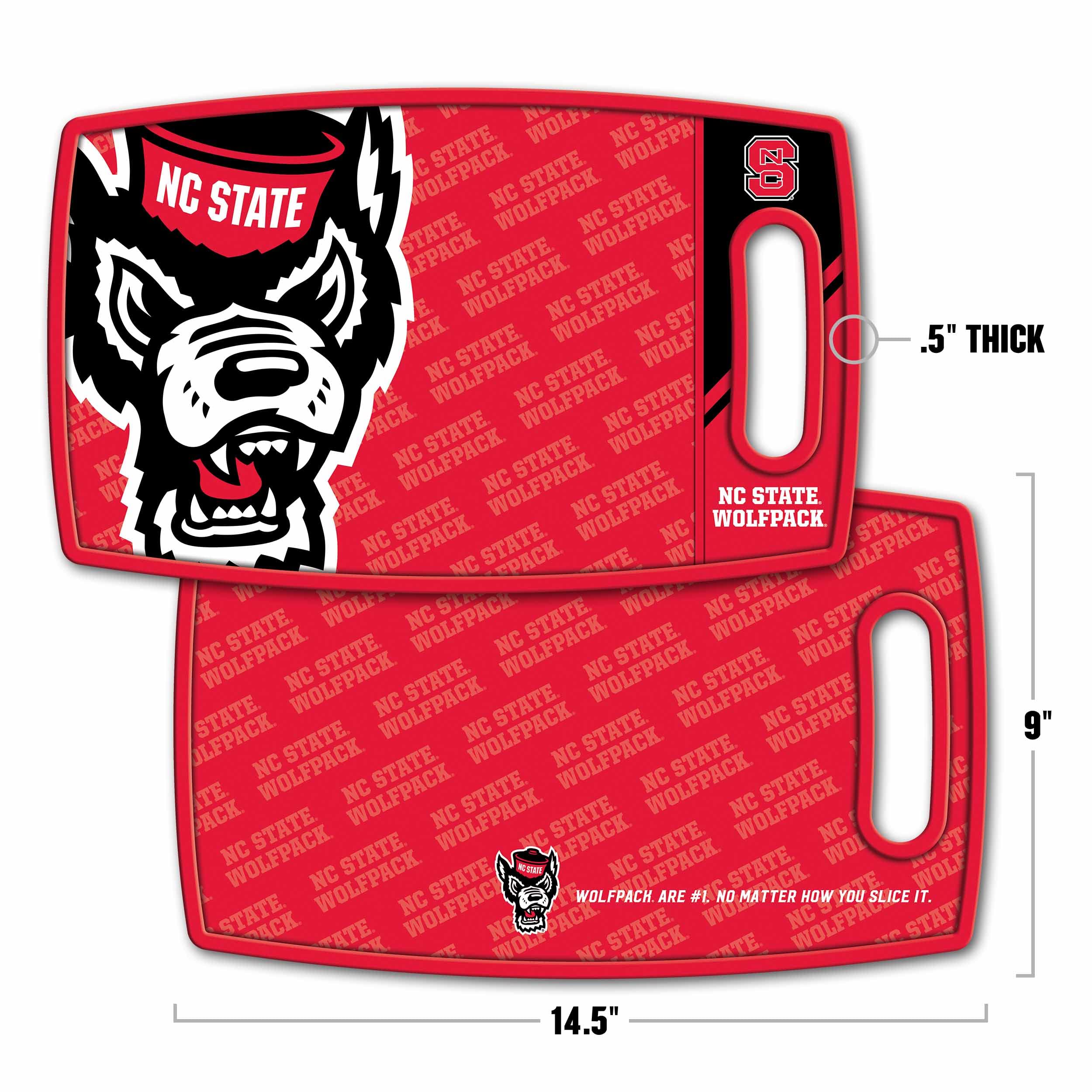 YouTheFan NCAA NC State Wolfpack Logo Series Cutting Board - Sports Collectibles, Sports Memorabilia, Sports Fan Shop, Sports Gifts