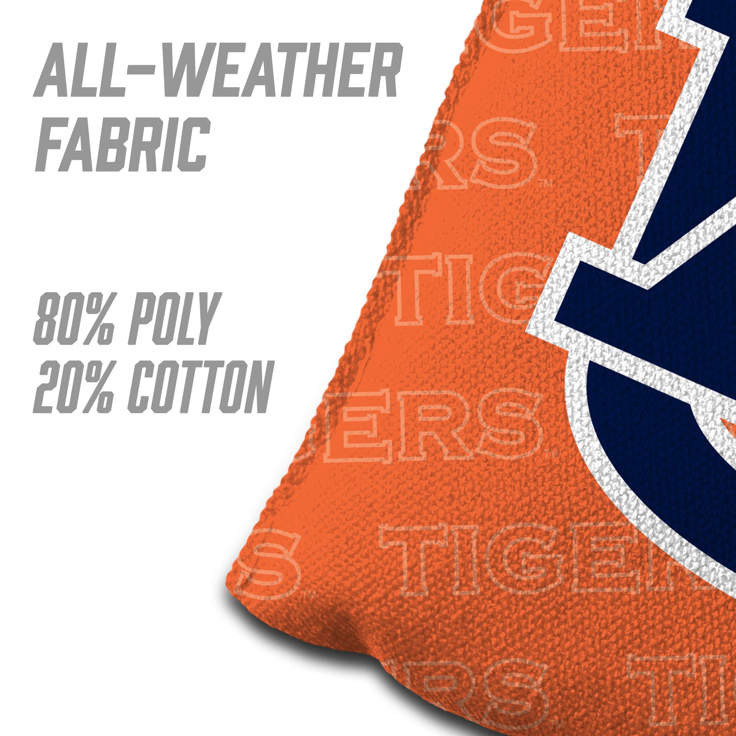 YouTheFan NCAA Auburn Tigers Cornhole Bags - 4PK - Orange - Sports Collectibles, Sports Memorabilia, Sports Fan Shop, Sports Gifts