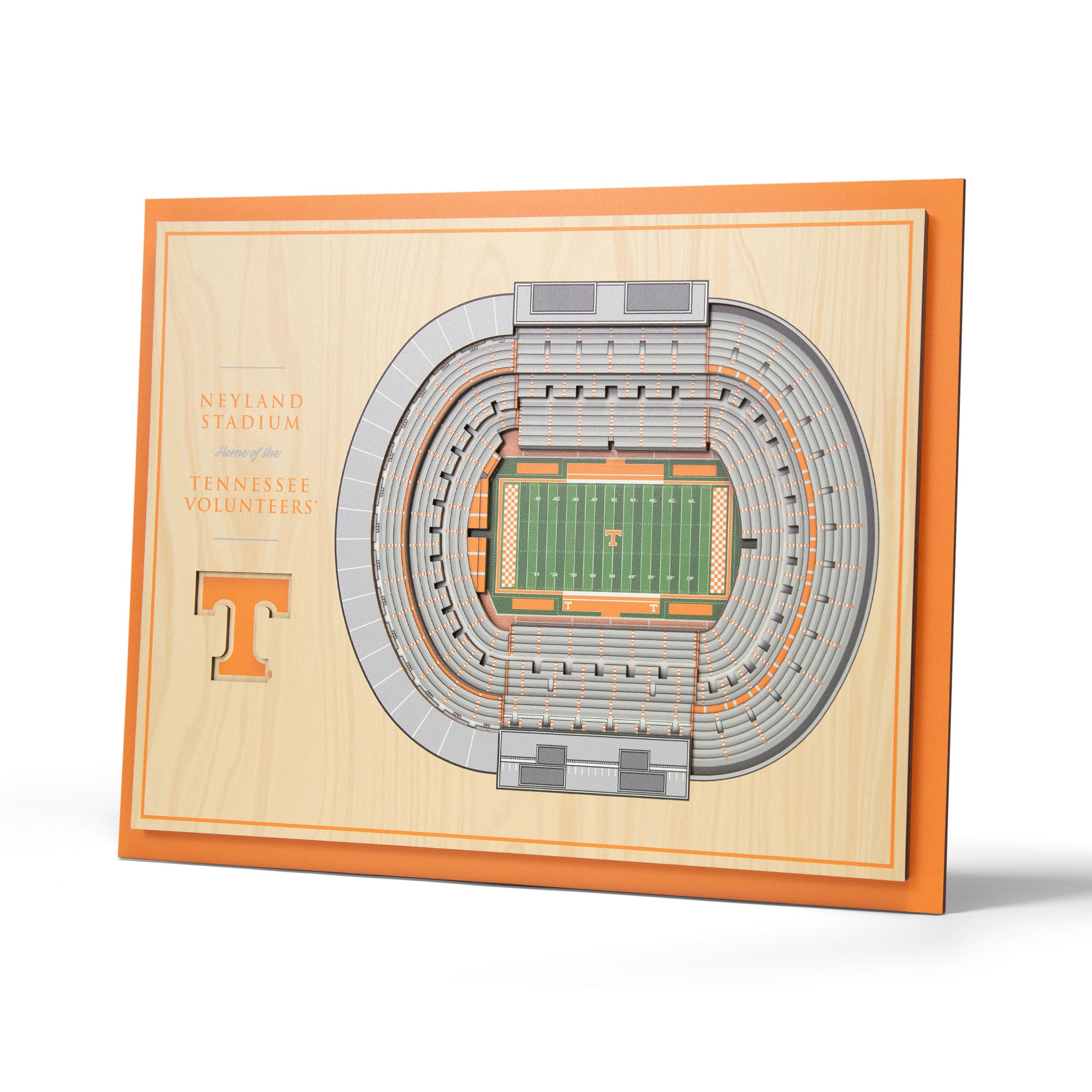 YouTheFan NCAA Tennessee Volunteers 5-Layer StadiumView 3D Wall Art - Neyland Stadium - Sports Collectibles, Sports Memorabilia, Sports Fan Shop, Sports Gifts