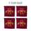 YouTheFan NCAA Iowa State Cyclones Cornhole Bags - 4PK - Maroon - Sports Collectibles, Sports Memorabilia, Sports Fan Shop, Sports Gifts