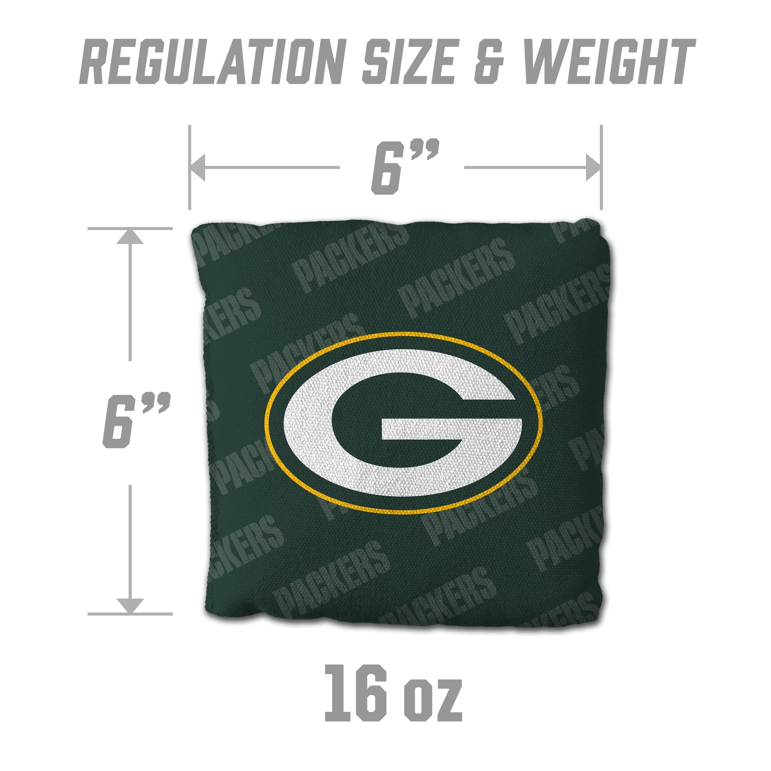 YouTheFan NFL Green Bay Packers Cornhole Bags - 4PK - Green - Sports Collectibles, Sports Memorabilia, Sports Fan Shop, Sports Gifts