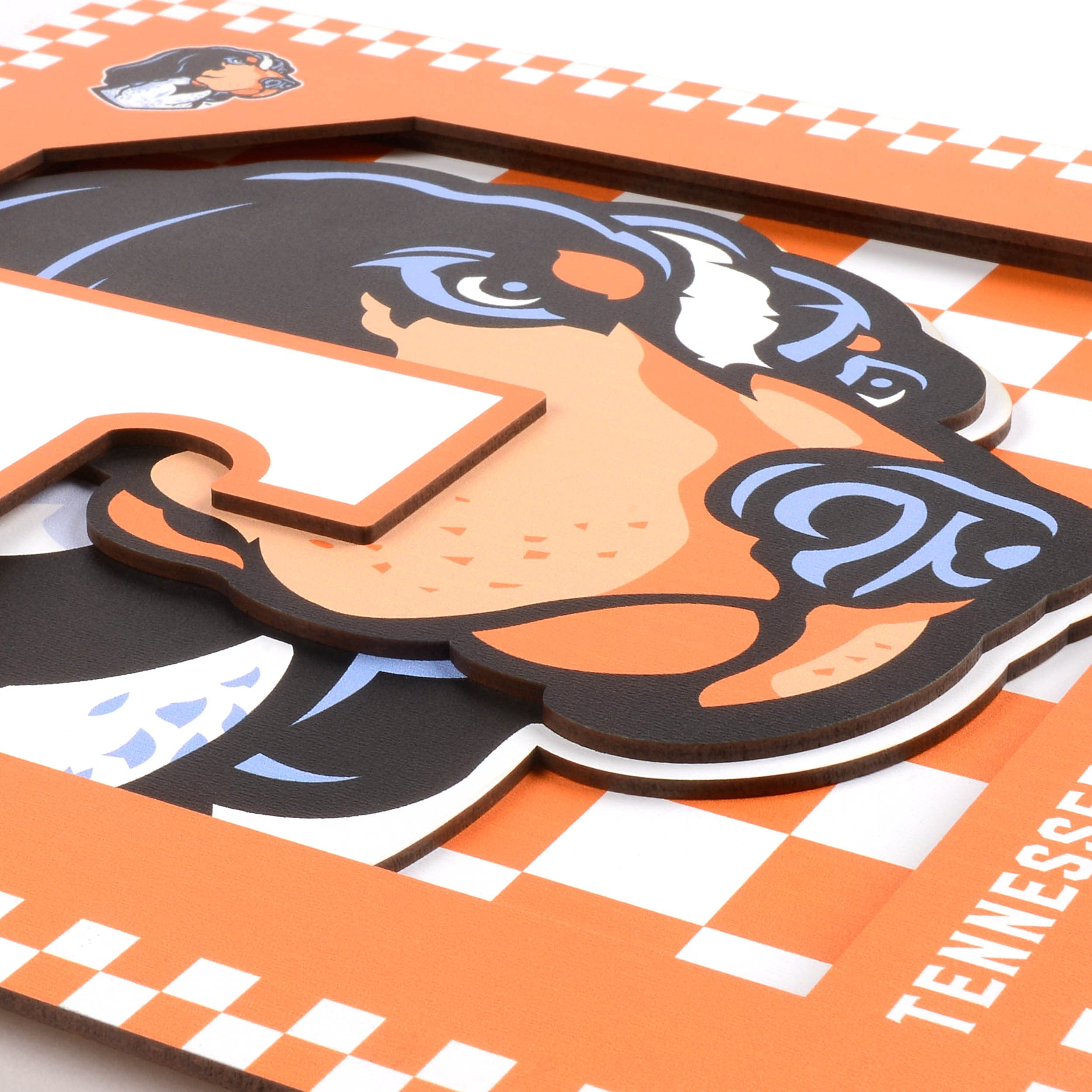 YouTheFan NCAA Tennessee Volunteers 3D Logo Series Wall Art - 12x12 - Sports Collectibles, Sports Memorabilia, Sports Fan Shop, Sports Gifts