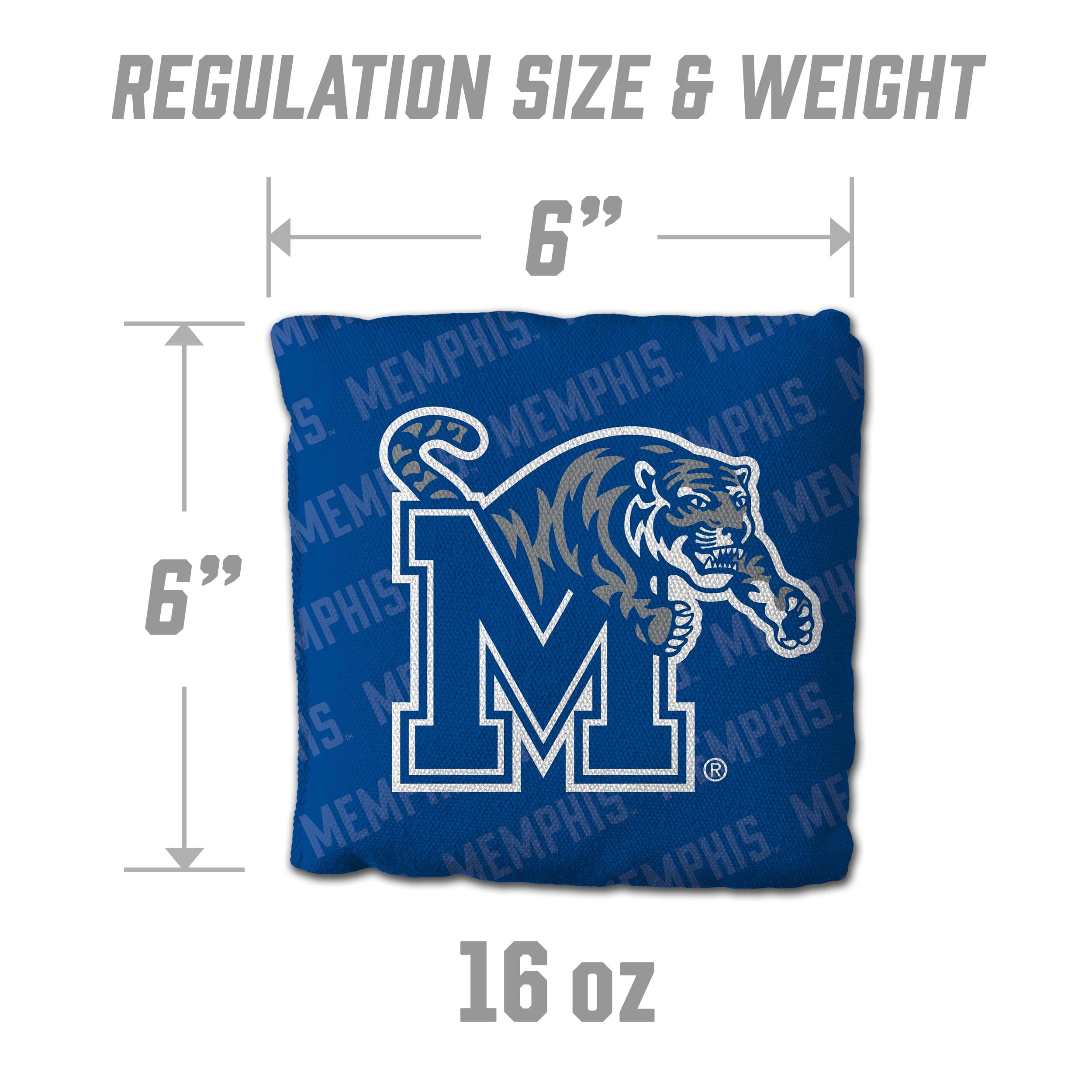 YouTheFan NCAA Memphis Tigers Cornhole Bags - 4PK - Blue - Sports Collectibles, Sports Memorabilia, Sports Fan Shop, Sports Gifts