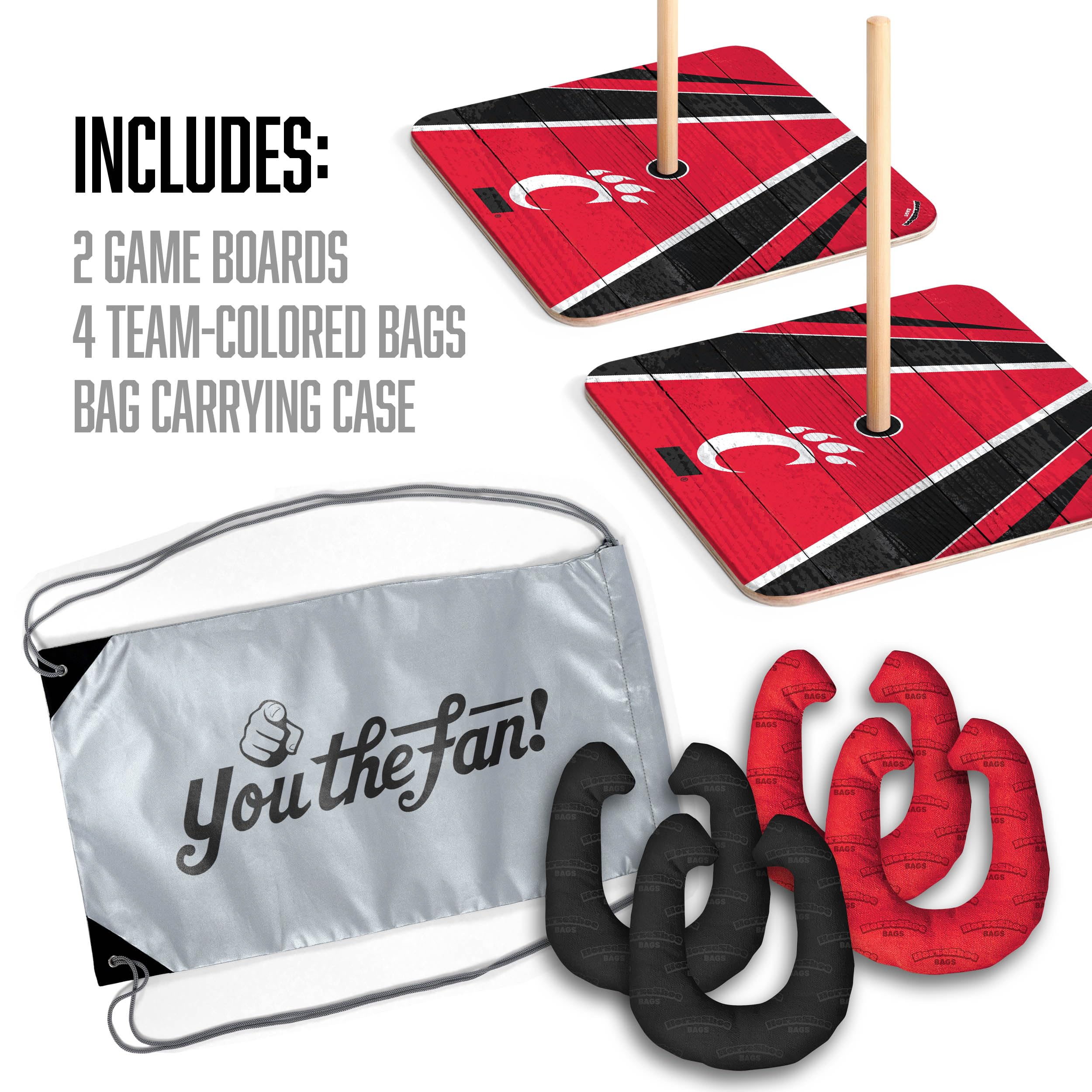 YouTheFan NCAA Cincinnati Bearcats Horseshoe Bags - Sports Collectibles, Sports Memorabilia, Sports Fan Shop, Sports Gifts