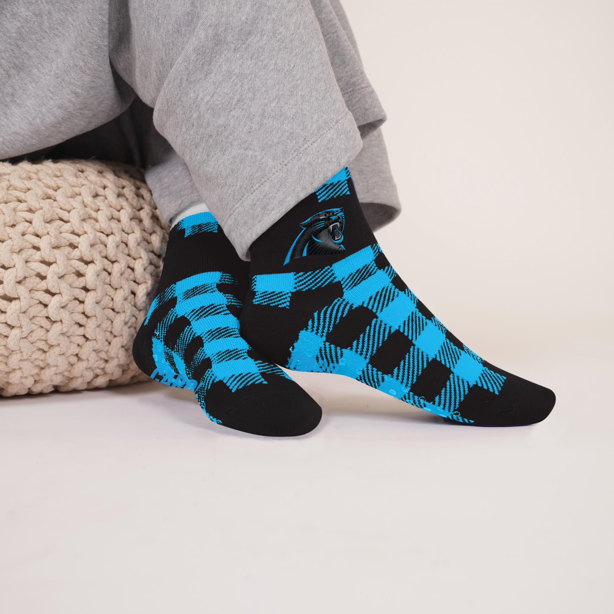 For Bare Feet NFL CAROLINA PANTHERS Cozy Buff Plush Cabin Sock Team Color OSFM - Sports Gifts, Sports Memorabilia, Sports Collectibles, Fan Shop