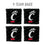 YouTheFan NCAA Cincinnati Bearcats Cornhole Bags - 4PK - Black - Sports Collectibles, Sports Memorabilia, Sports Fan Shop, Sports Gifts