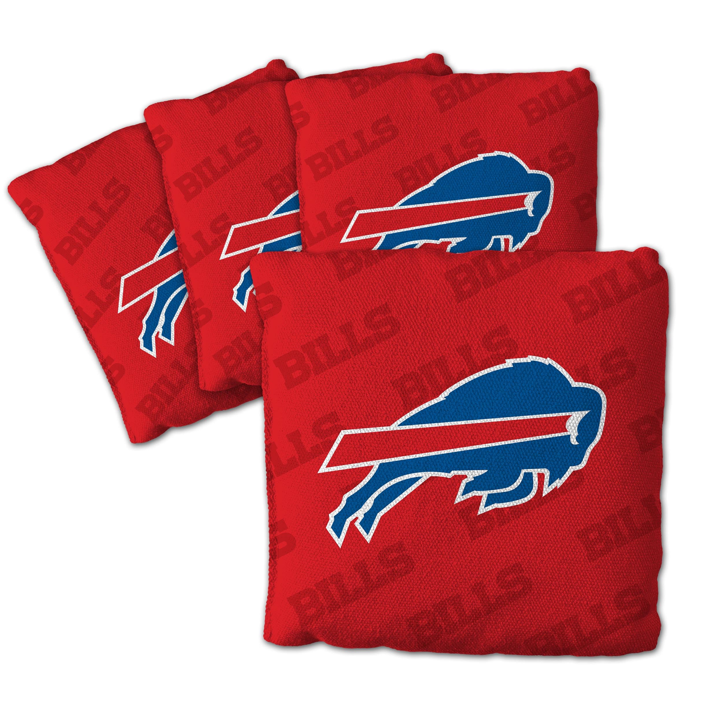YouTheFan NFL Buffalo Bills Cornhole Bags - 4PK - Red - Sports Collectibles, Sports Memorabilia, Sports Fan Shop, Sports Gifts