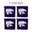 YouTheFan NCAA Kansas State Wildcats Cornhole Bags - 4PK - Purple - Sports Collectibles, Sports Memorabilia, Sports Fan Shop, Sports Gifts