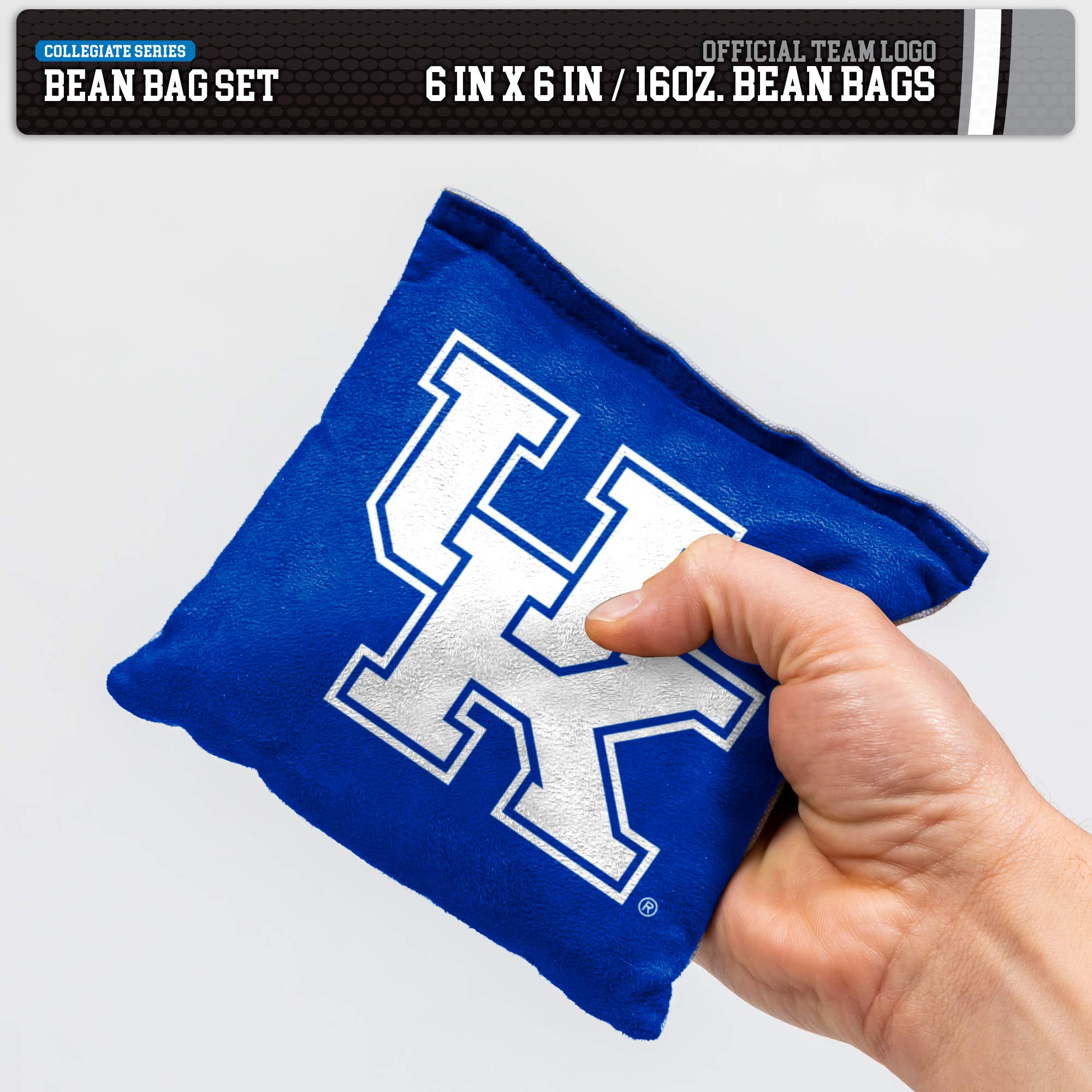 Wild Sports NCAA Kentucky Wildcats 8pk Dual Sided Bean Bags, Team Color - Sports Collectibles, Sports Memorabilia, Sports Fan Shop, Sports Gifts