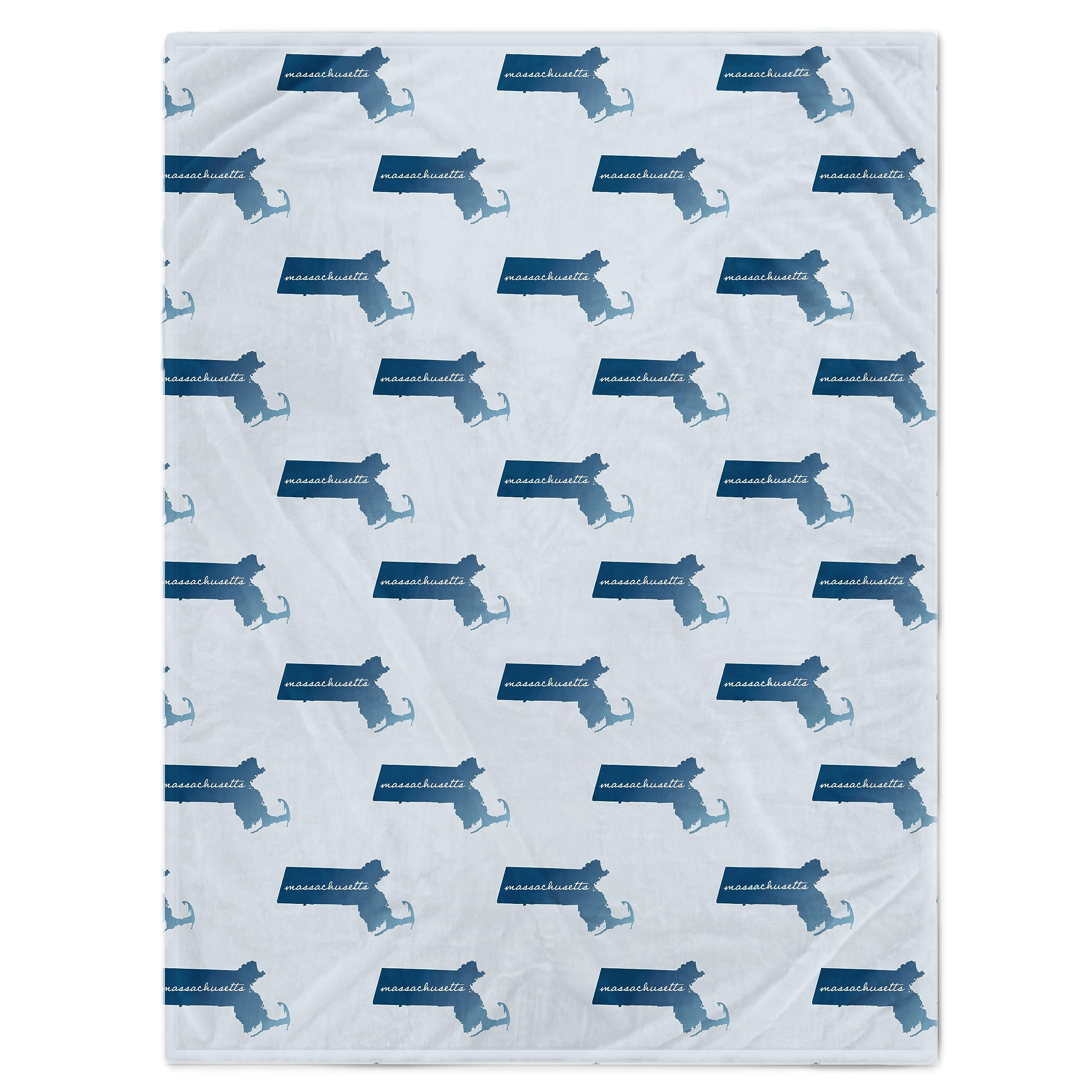 Pegasus Sports Massachusetts Symbols 50" x 60" Flannel Fleece Throw Blanket - Sports Gifts, Sports Memorabilia, Sports Collectibles, Fan Shop