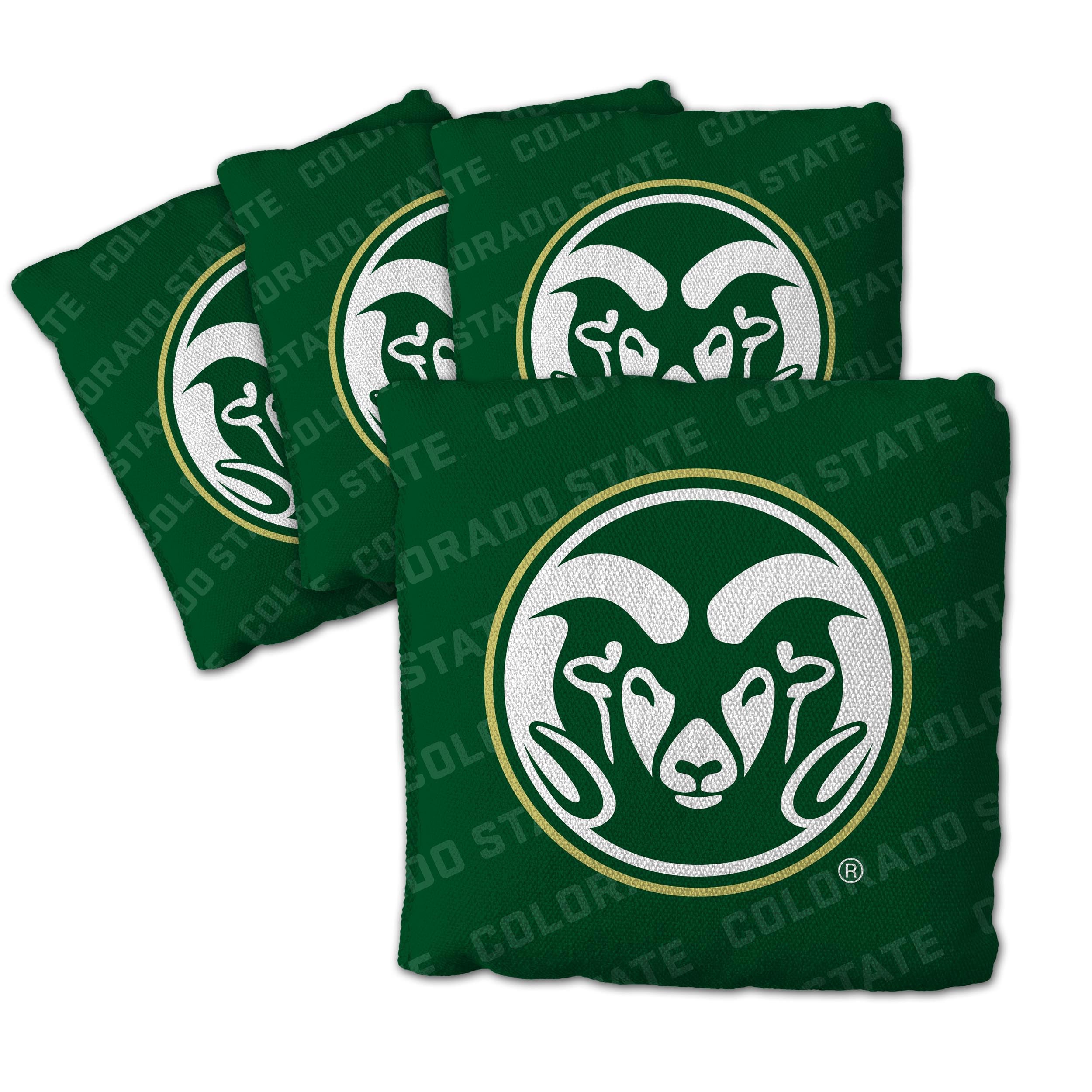YouTheFan NCAA Colorado State Rams Cornhole Bags - 4PK - Green - Sports Collectibles, Sports Memorabilia, Sports Fan Shop, Sports Gifts