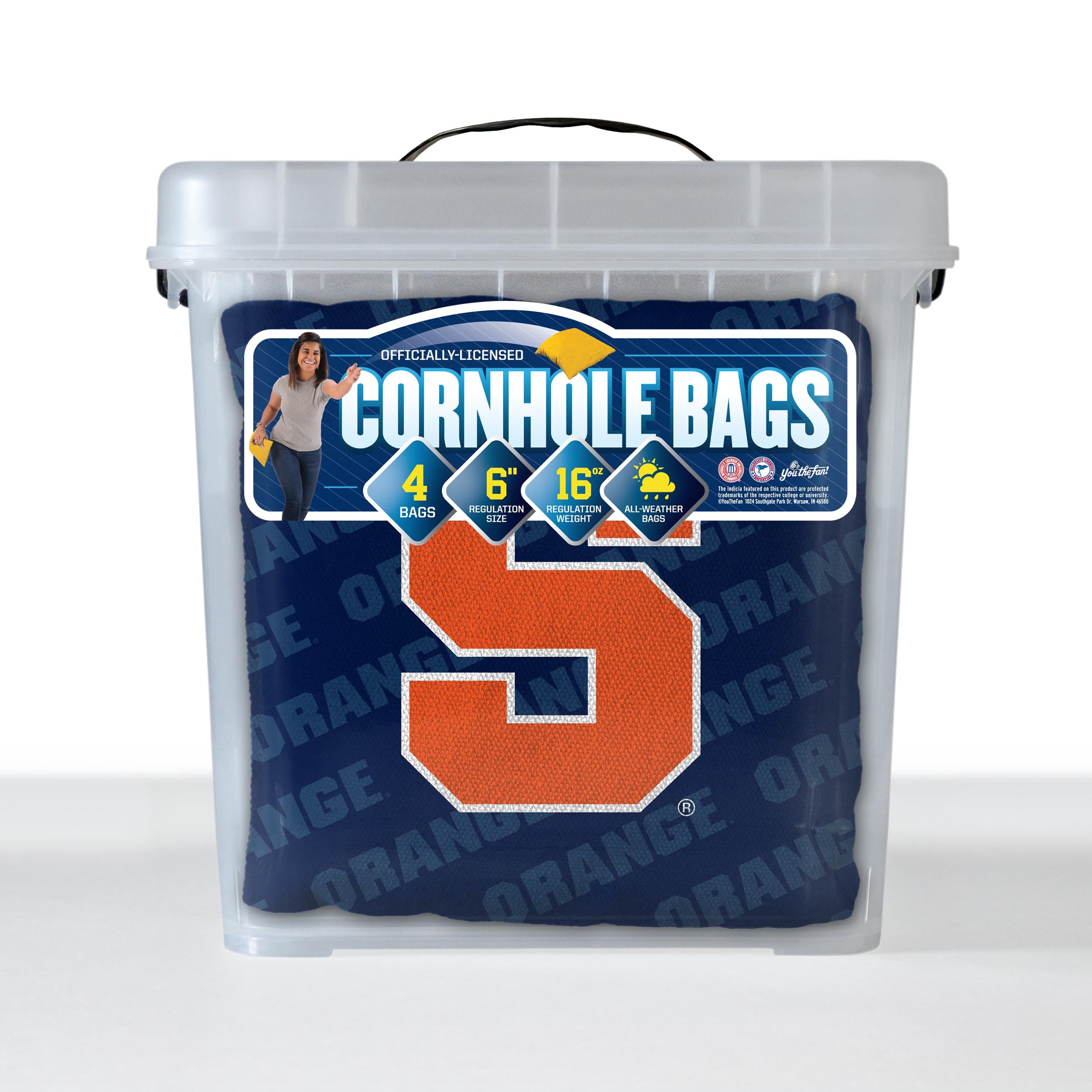 YouTheFan NCAA Syracuse Orange Cornhole Bags - 4PK - Blue - Sports Collectibles, Sports Memorabilia, Sports Fan Shop, Sports Gifts