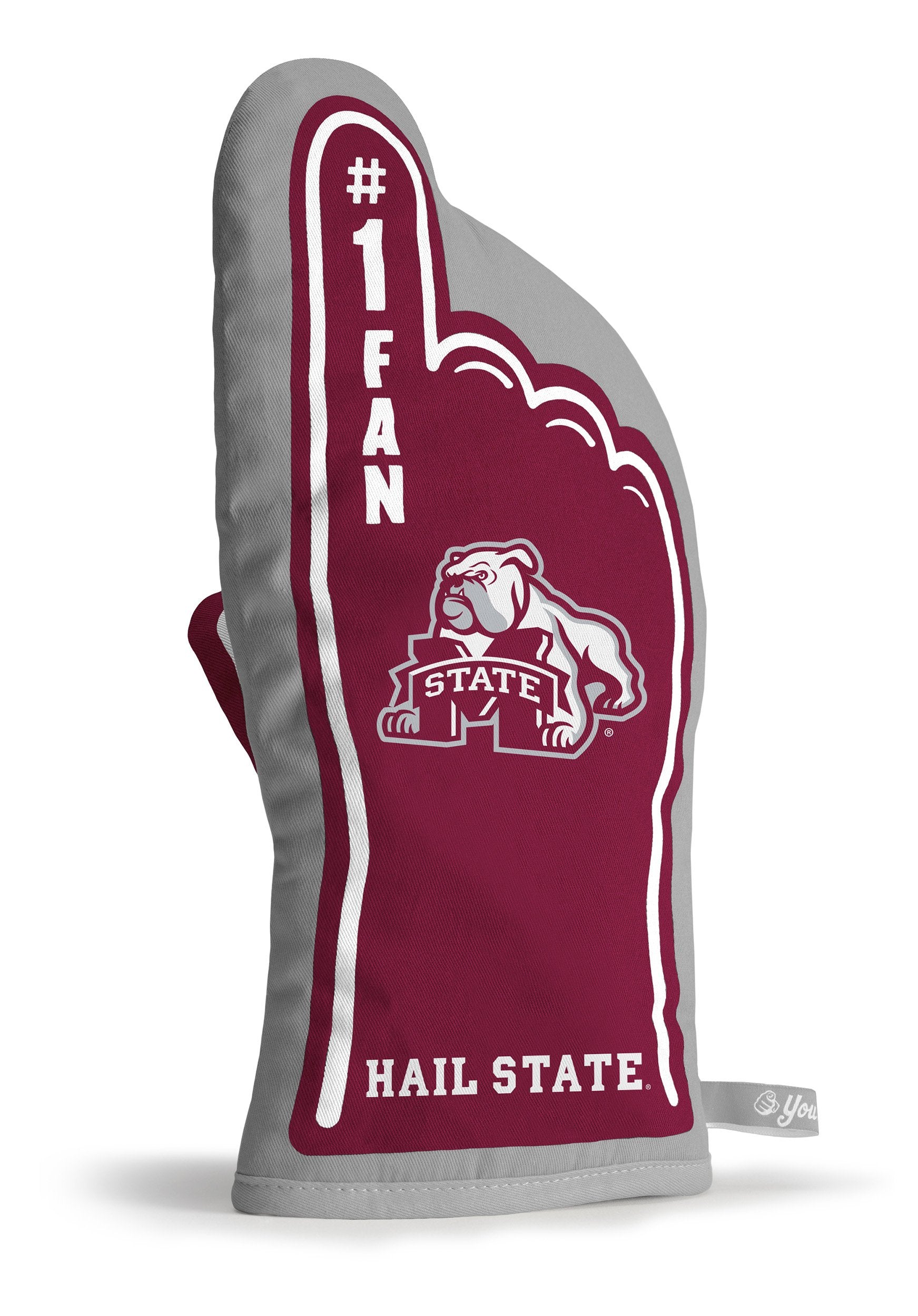 YouTheFan NCAA Mississippi State Bulldogs #1 Oven Mitt, 13.25" x 6.5" - Sports Gifts, Sports Memorabilia, Sports Collectibles, Fan Shop