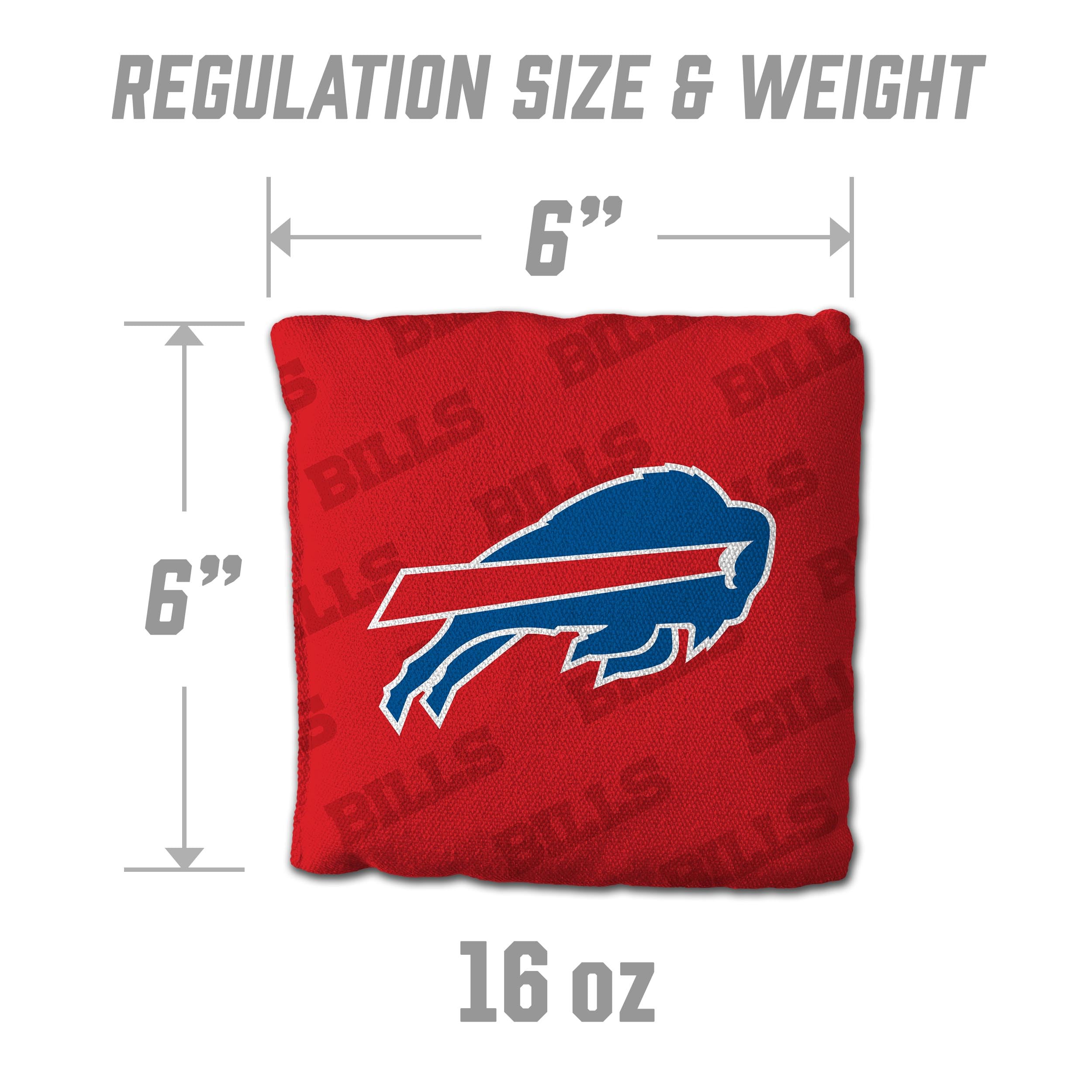 YouTheFan NFL Buffalo Bills Cornhole Bags - 4PK - Red - Sports Collectibles, Sports Memorabilia, Sports Fan Shop, Sports Gifts