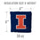 YouTheFan NCAA Illinois Fighting Illini Cornhole Bags - 4PK - Blue - Sports Collectibles, Sports Memorabilia, Sports Fan Shop, Sports Gifts