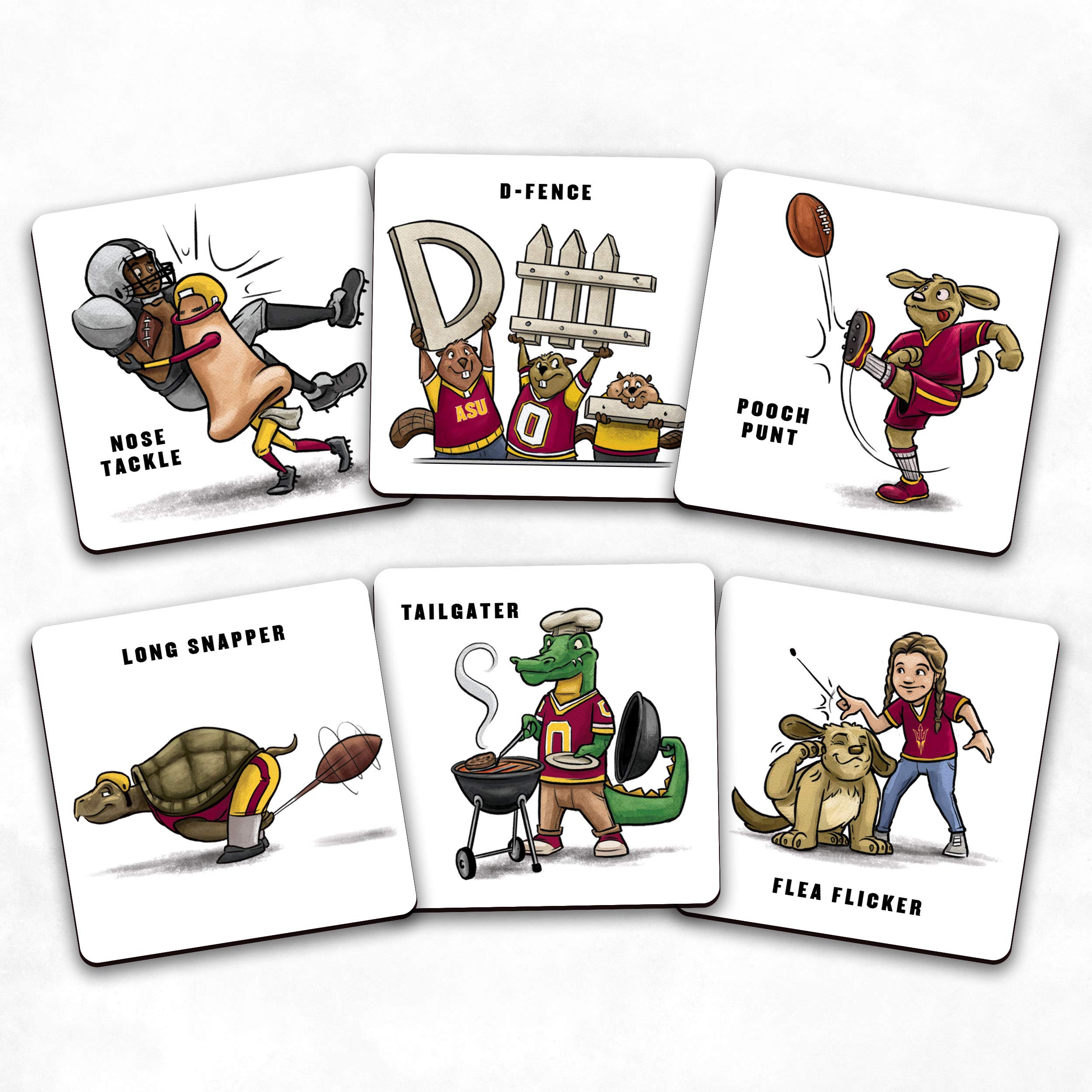 YouTheFan NCAA Arizona State Sun Devils Licensed Memory Match Game, Medium - Sports Collectibles, Sports Memorabilia, Sports Fan Shop, Sports Gifts