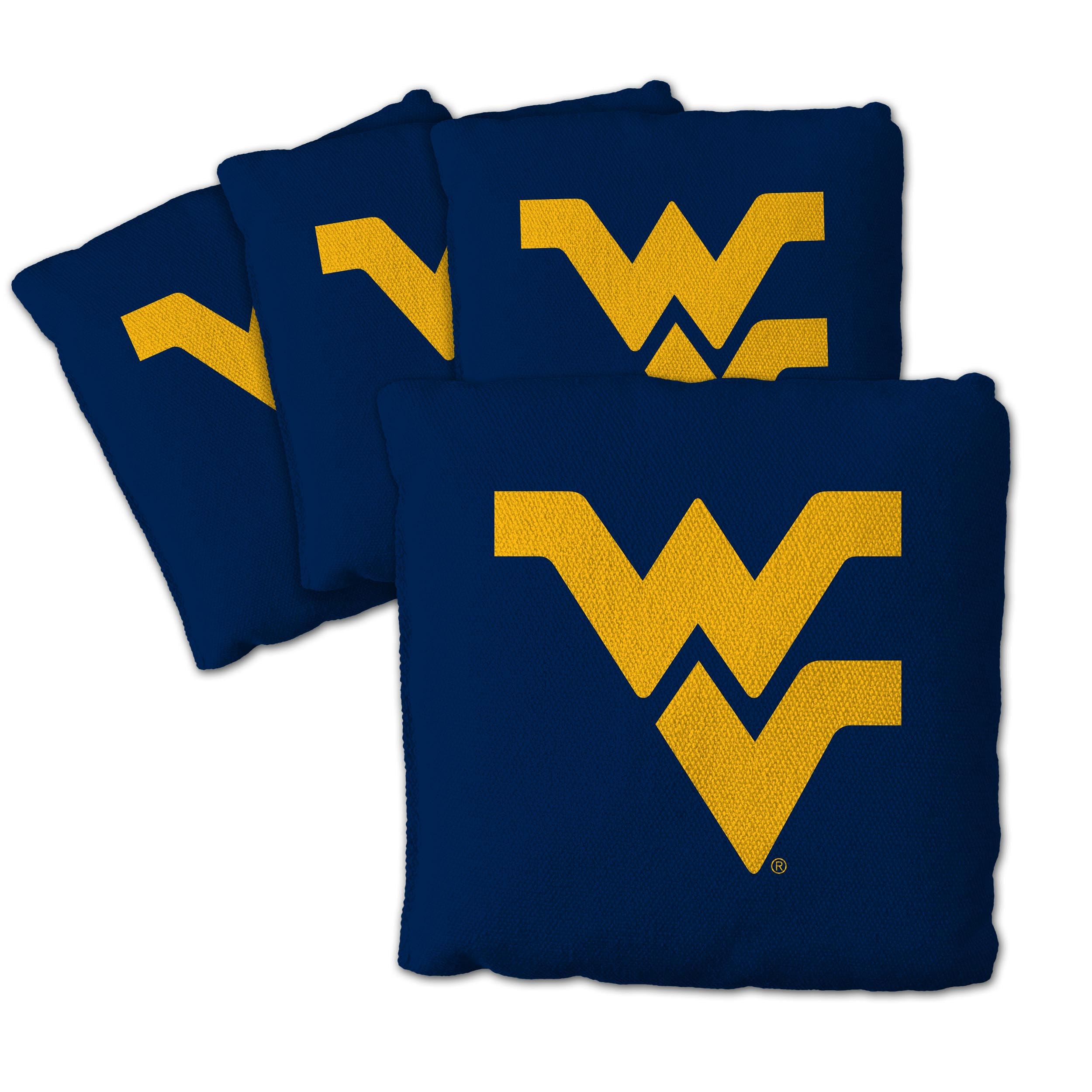 YouTheFan NCAA West Virginia Mountaineers Cornhole Bags - 4PK - Blue - Sports Collectibles, Sports Memorabilia, Sports Fan Shop, Sports Gifts