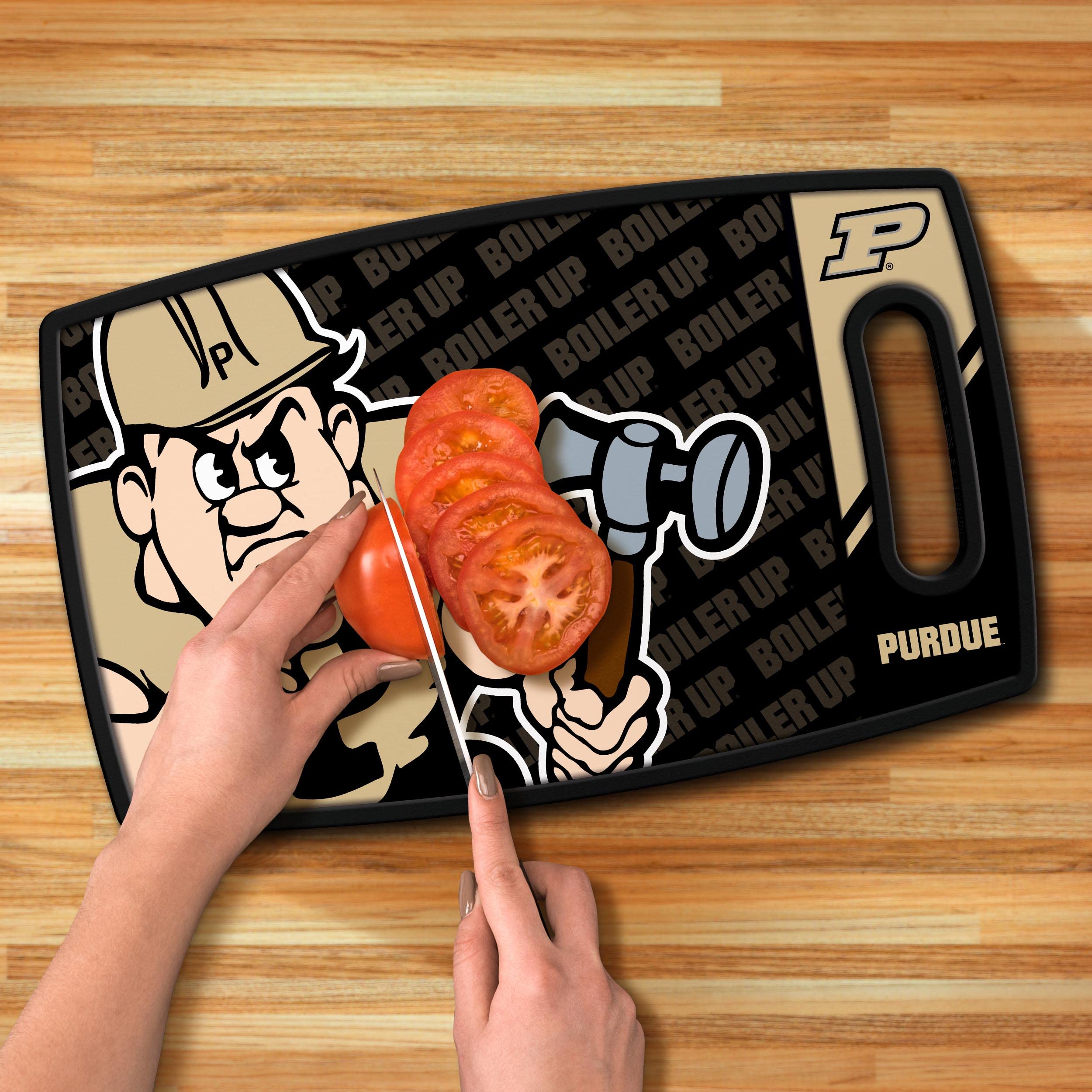 YouTheFan NCAA Purdue Boilermakers Logo Series Cutting Board - Sports Collectibles, Sports Memorabilia, Sports Fan Shop, Sports Gifts