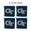 YouTheFan NCAA Georgia Tech Yellow Jackets Cornhole Bags - 4PK - Blue - Sports Collectibles, Sports Memorabilia, Sports Fan Shop, Sports Gifts