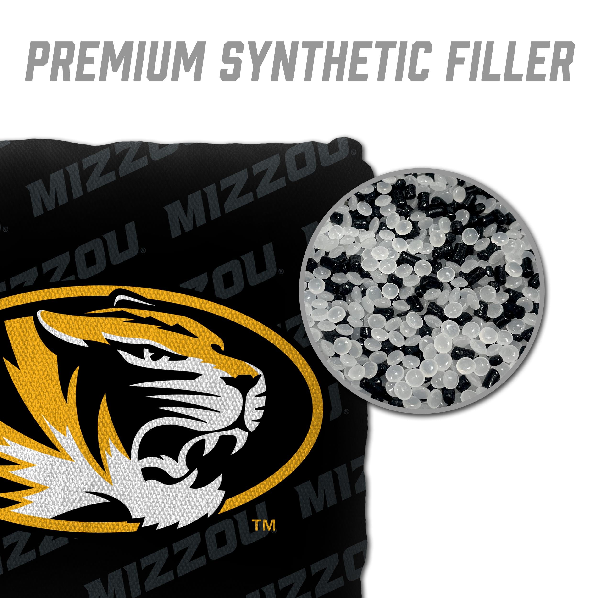 YouTheFan NCAA Missouri Tigers Cornhole Bags - 4PK - Black - Sports Collectibles, Sports Memorabilia, Sports Fan Shop, Sports Gifts