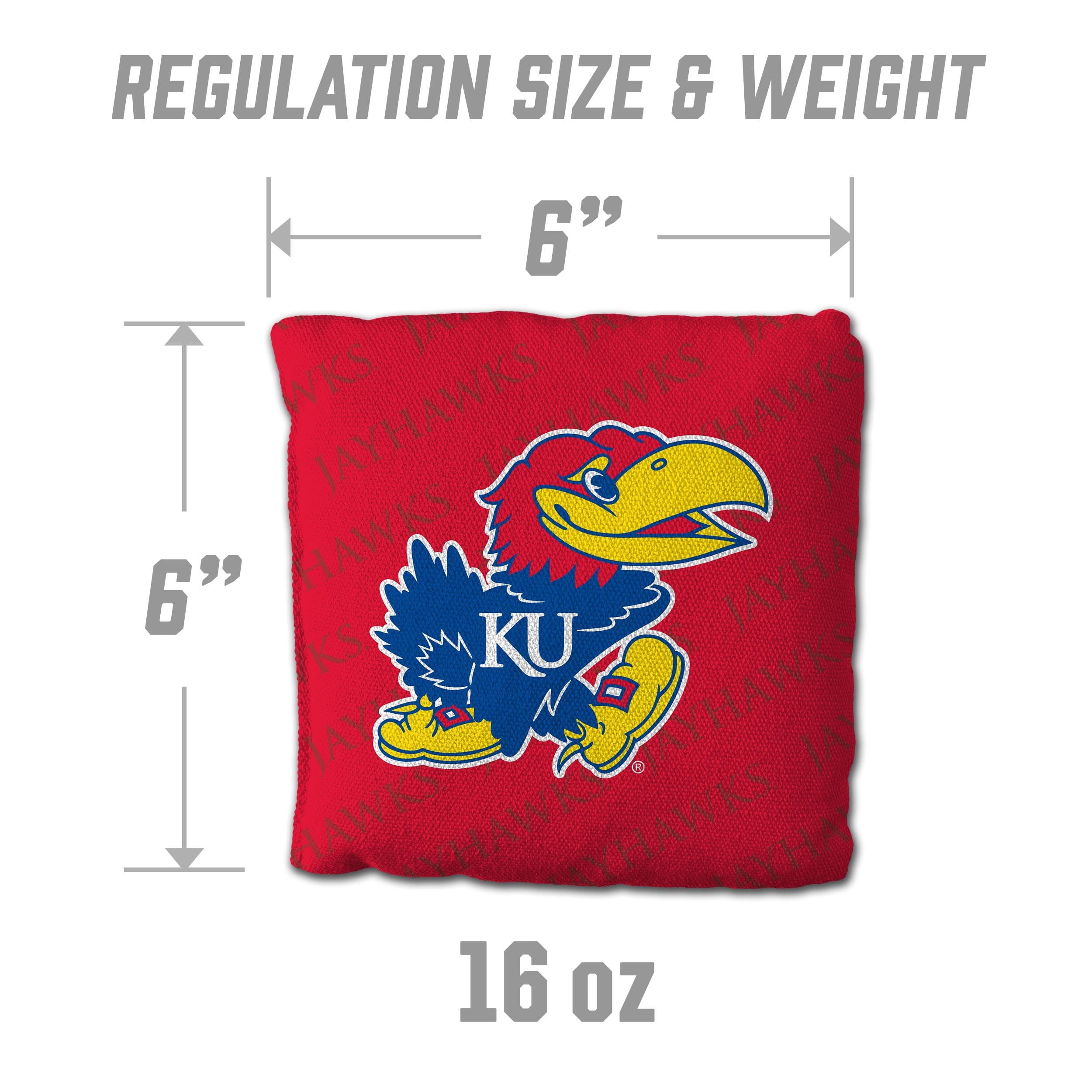 YouTheFan NCAA Kansas Jayhawks Cornhole Bags - 4PK - Red - Sports Collectibles, Sports Memorabilia, Sports Fan Shop, Sports Gifts