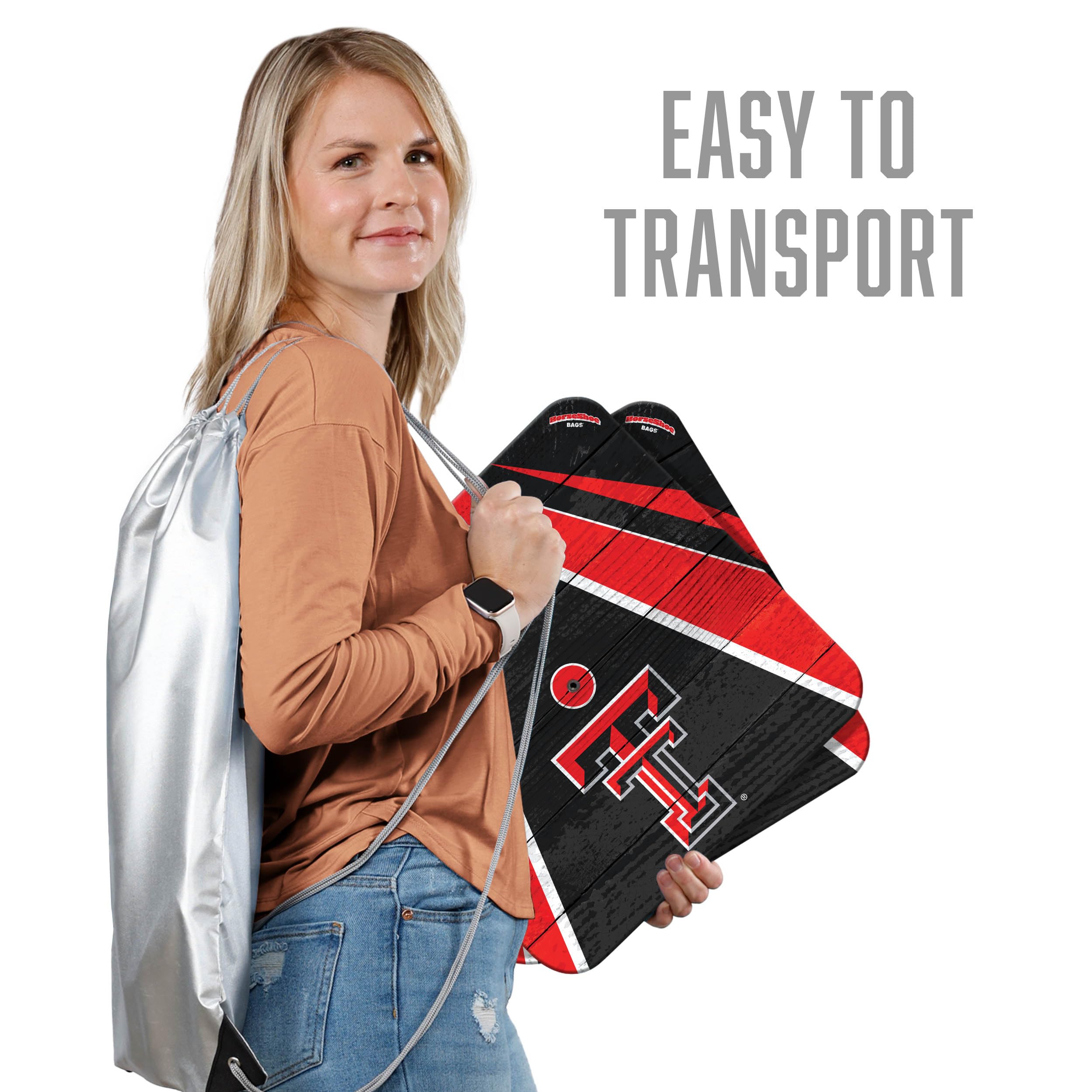 YouTheFan NCAA Texas Tech Red Raiders Horseshoe Bags - Sports Collectibles, Sports Memorabilia, Sports Fan Shop, Sports Gifts
