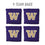 YouTheFan NCAA Washington Huskies Cornhole Bags - 4PK - Purple - Sports Collectibles, Sports Memorabilia, Sports Fan Shop, Sports Gifts