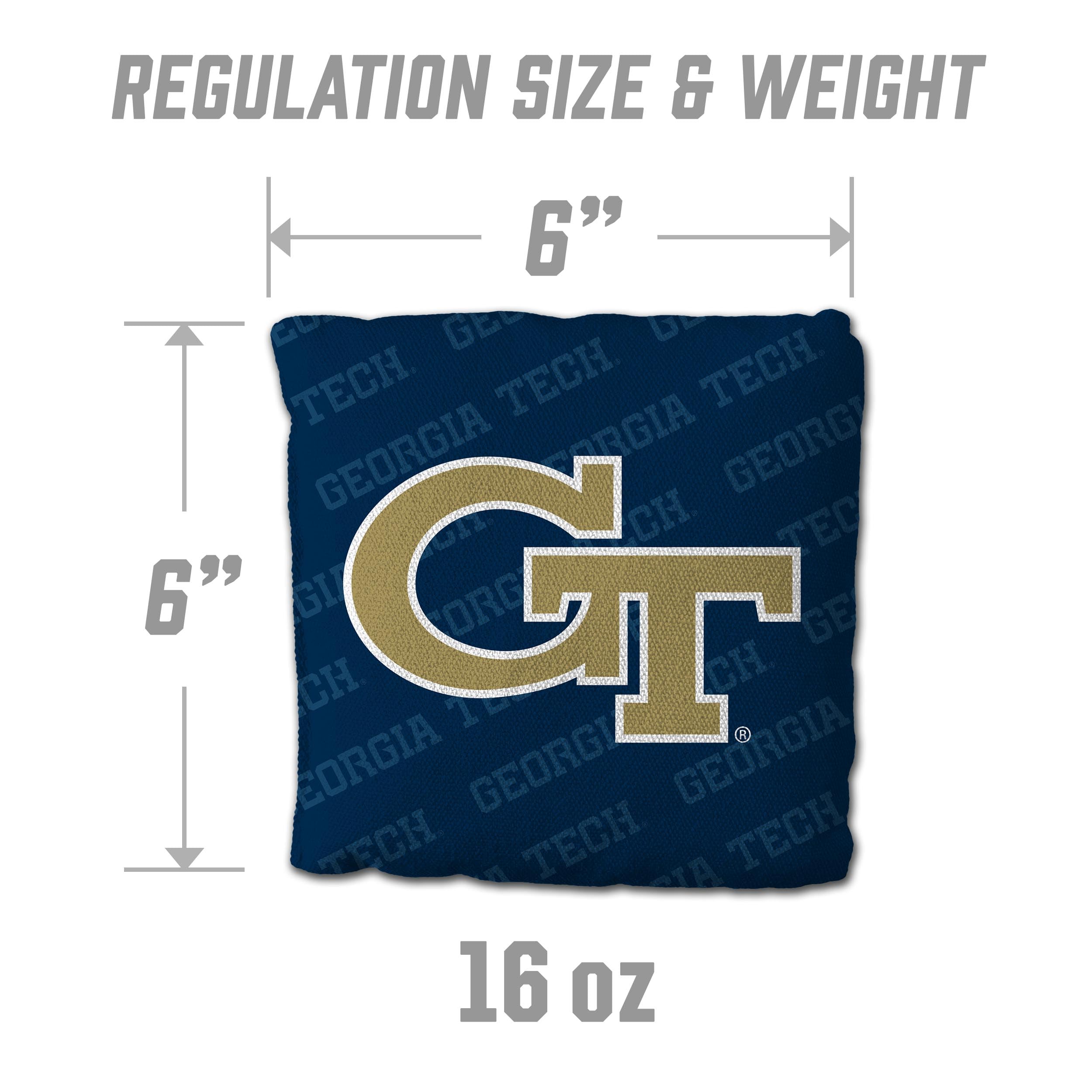 YouTheFan NCAA Georgia Tech Yellow Jackets Cornhole Bags - 4PK - Blue - Sports Collectibles, Sports Memorabilia, Sports Fan Shop, Sports Gifts
