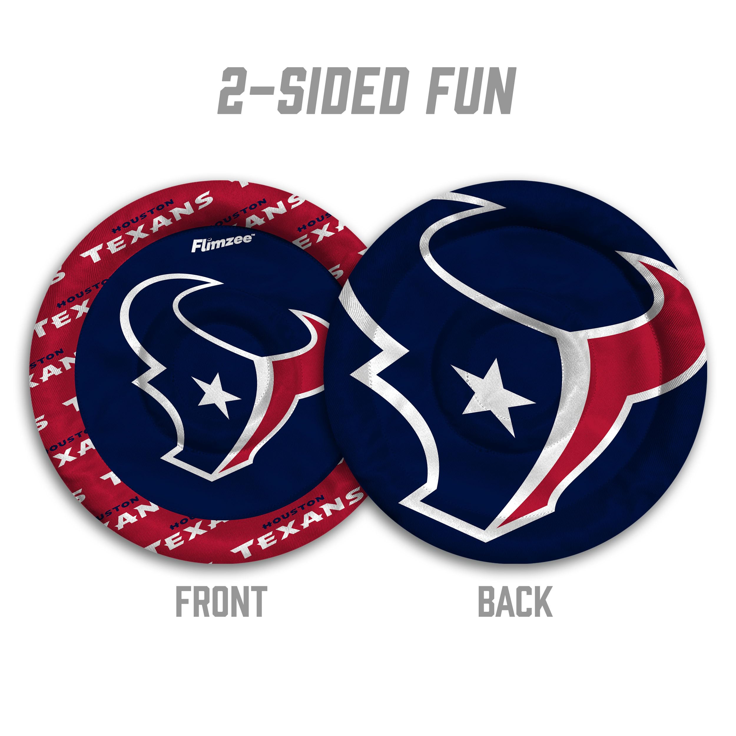 YouTheFan NFL Houston Texans Flimzee Bean-Bag Flying Disc - Sports Collectibles, Sports Memorabilia, Sports Fan Shop, Sports Gifts
