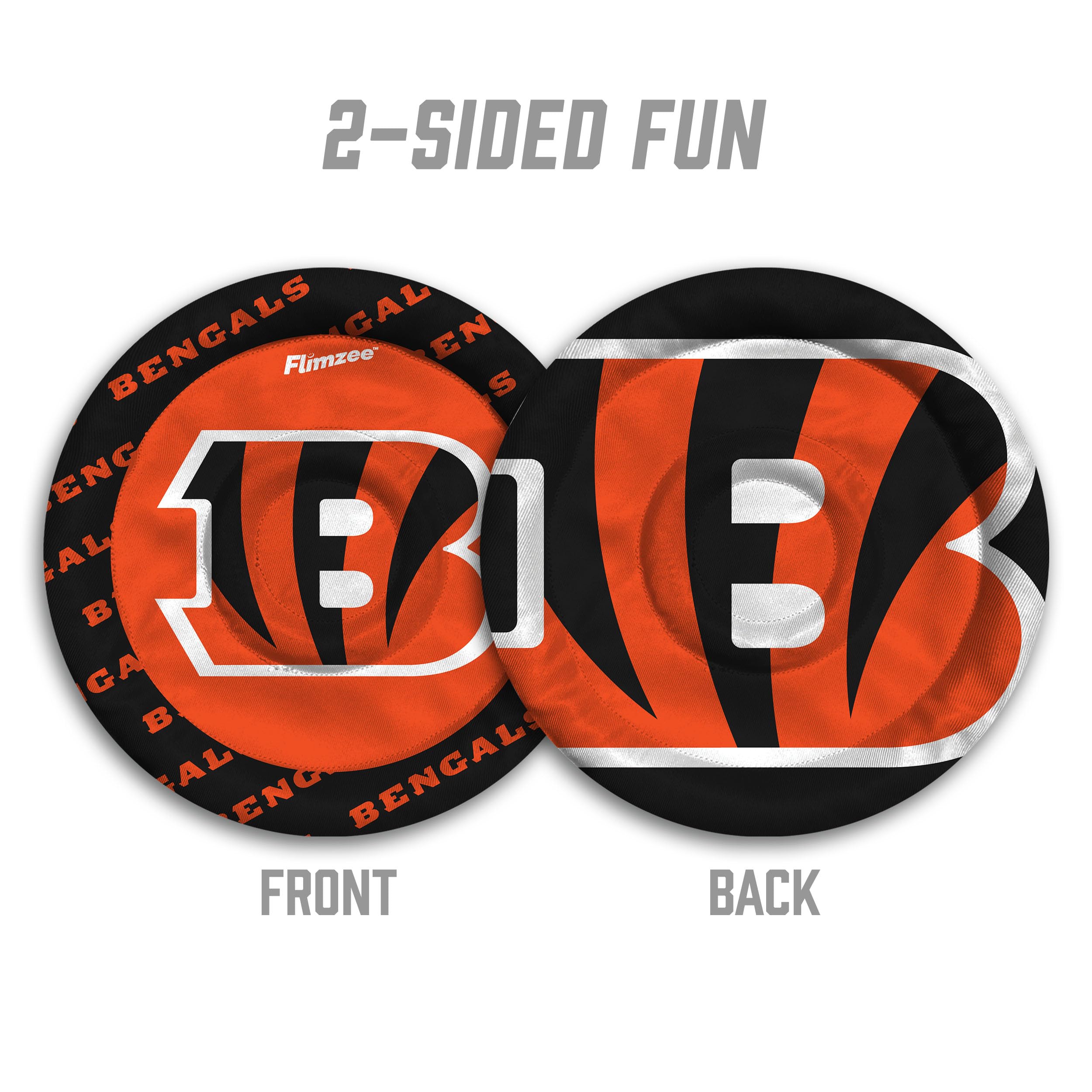 YouTheFan NFL Cincinnati Bengals Flimzee Bean-Bag Flying Disc - Sports Collectibles, Sports Memorabilia, Sports Fan Shop, Sports Gifts