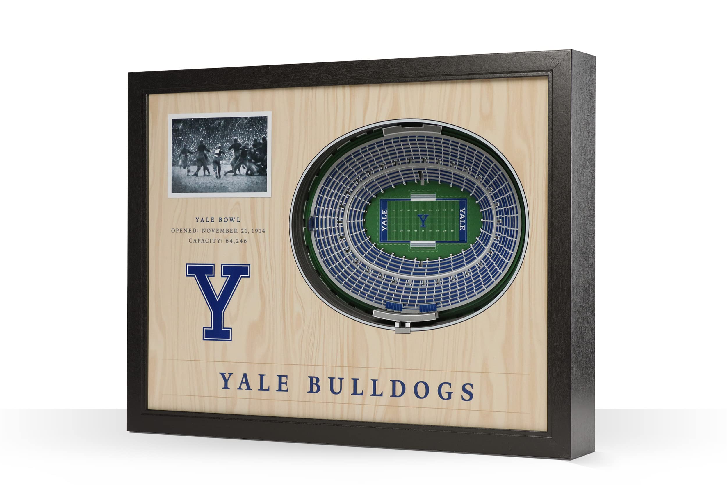 YouTheFan NCAA Yale Bulldogs 25-Layer StadiumViews 3D Wall Art - Yale Bowl - Sports Collectibles, Sports Memorabilia, Sports Fan Shop, Sports Gifts